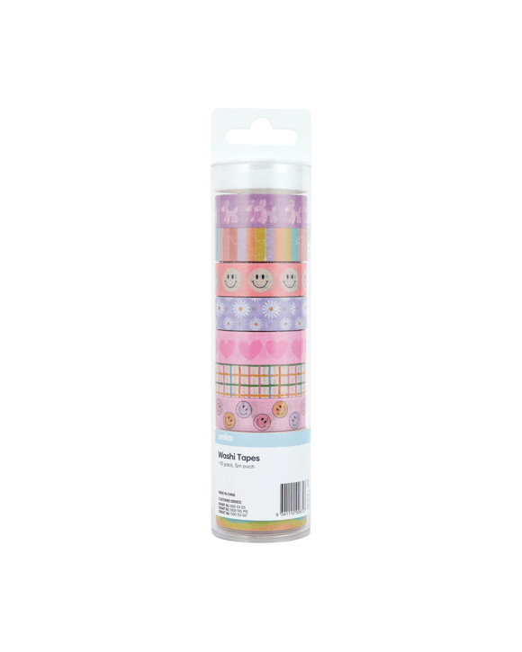 10 Pack Washi Tapes - Retro