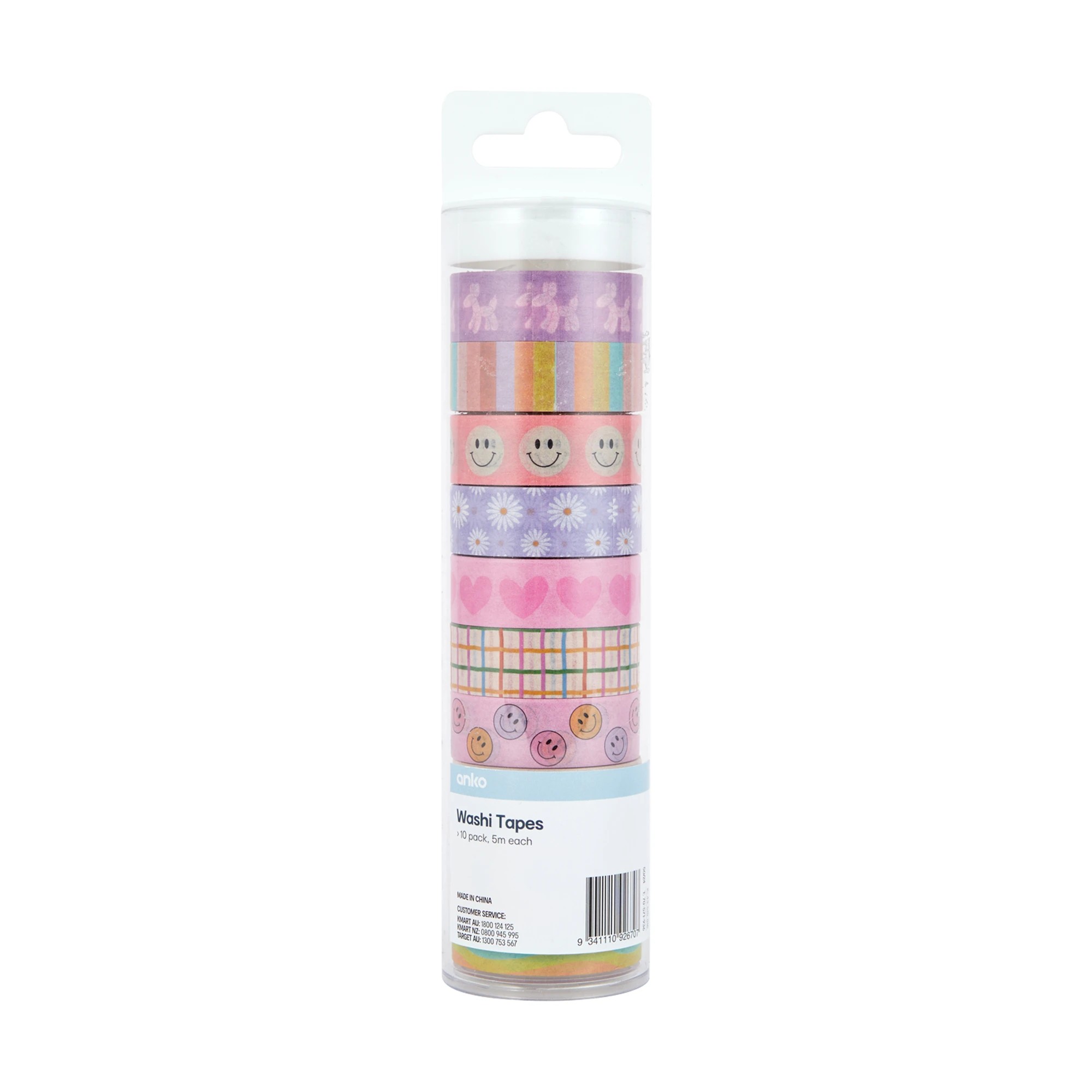 1 10 Pack Washi Tapes - Retro, 1 of 3