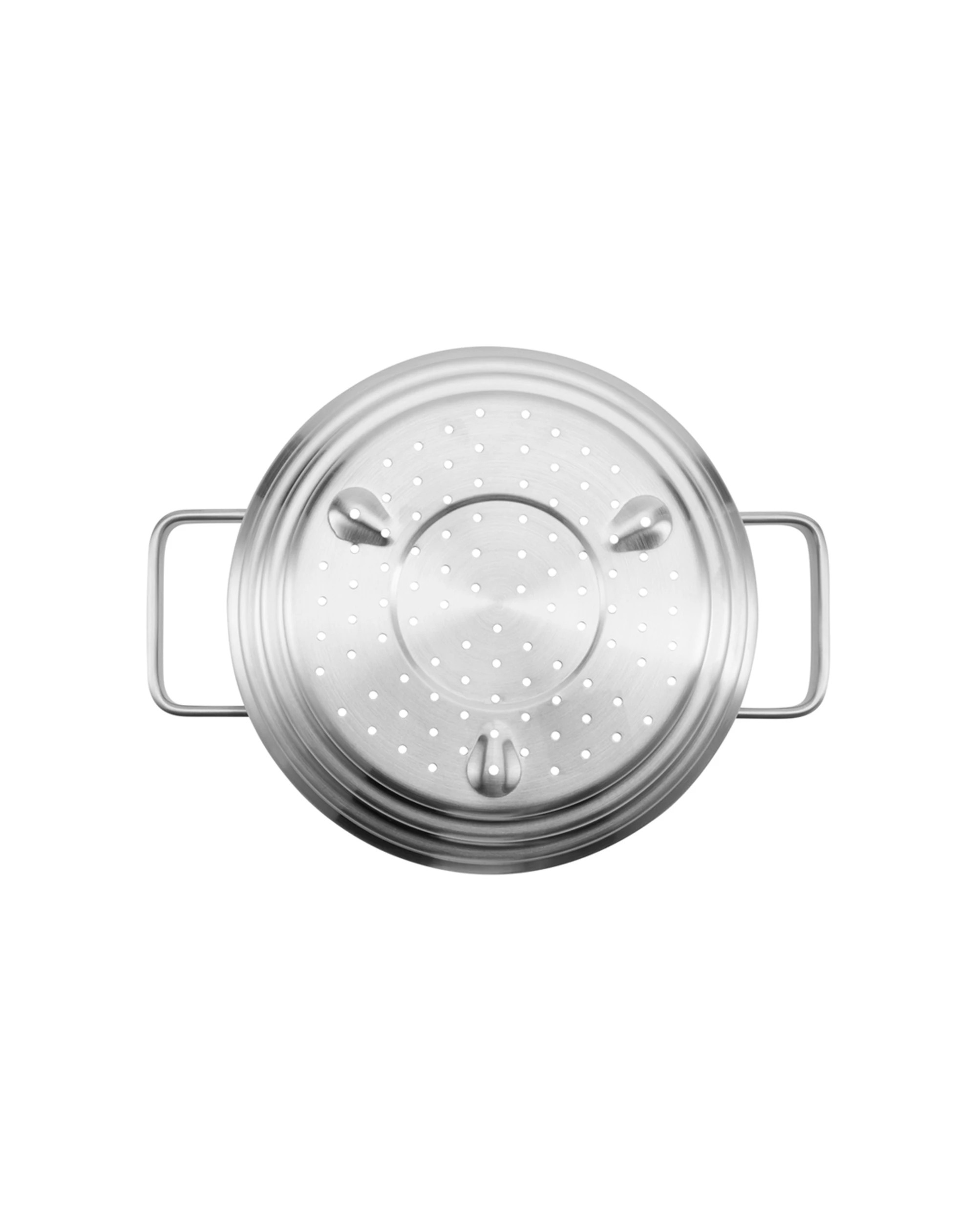 3 Woll 18/10 Stainless Steel Universal Steamer 16cm/18cm/20cm - Silver, 3 of 3