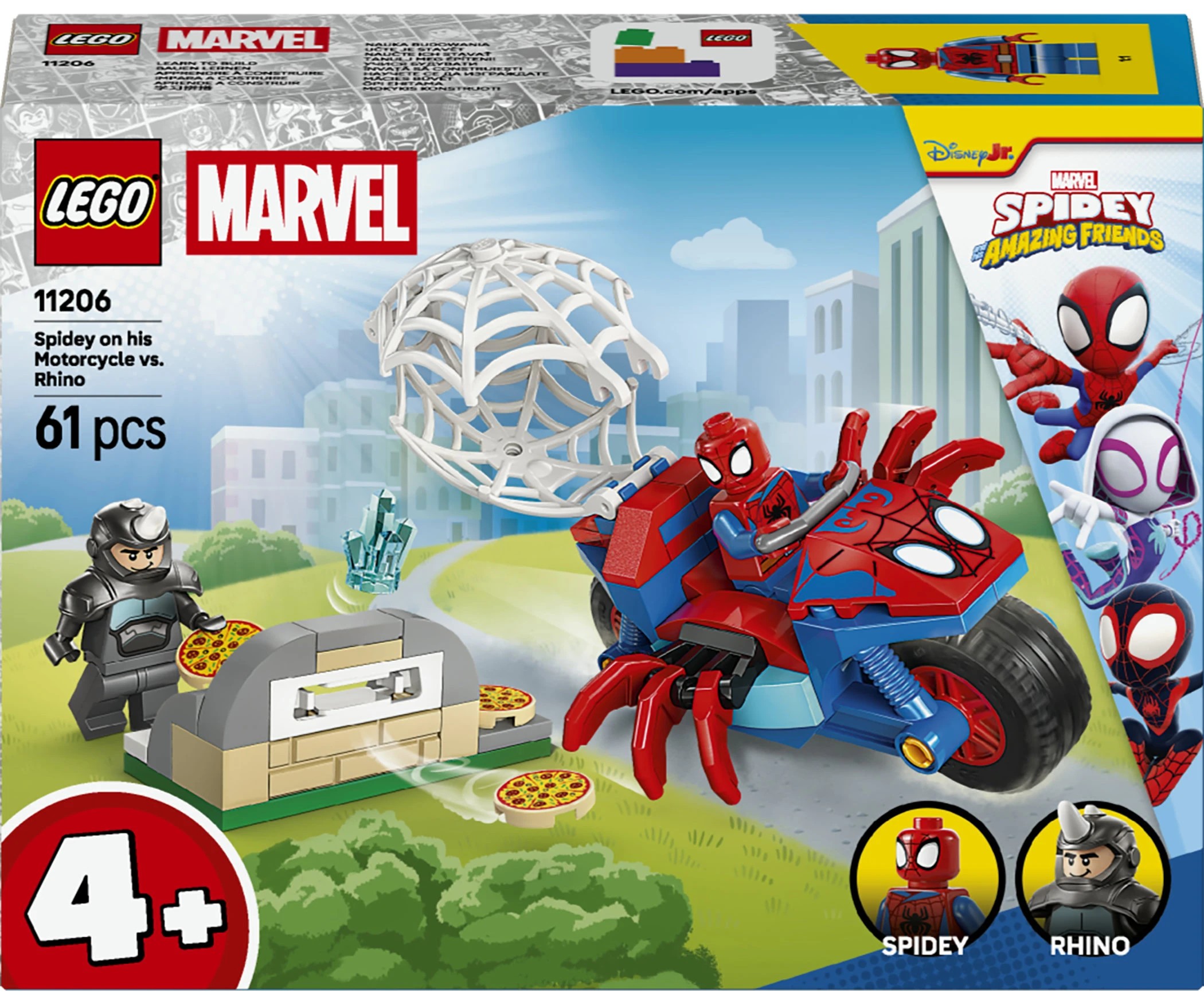 1 LEGO Spidey on his Motorcycle vs. Rhino 11206, 1 of 10