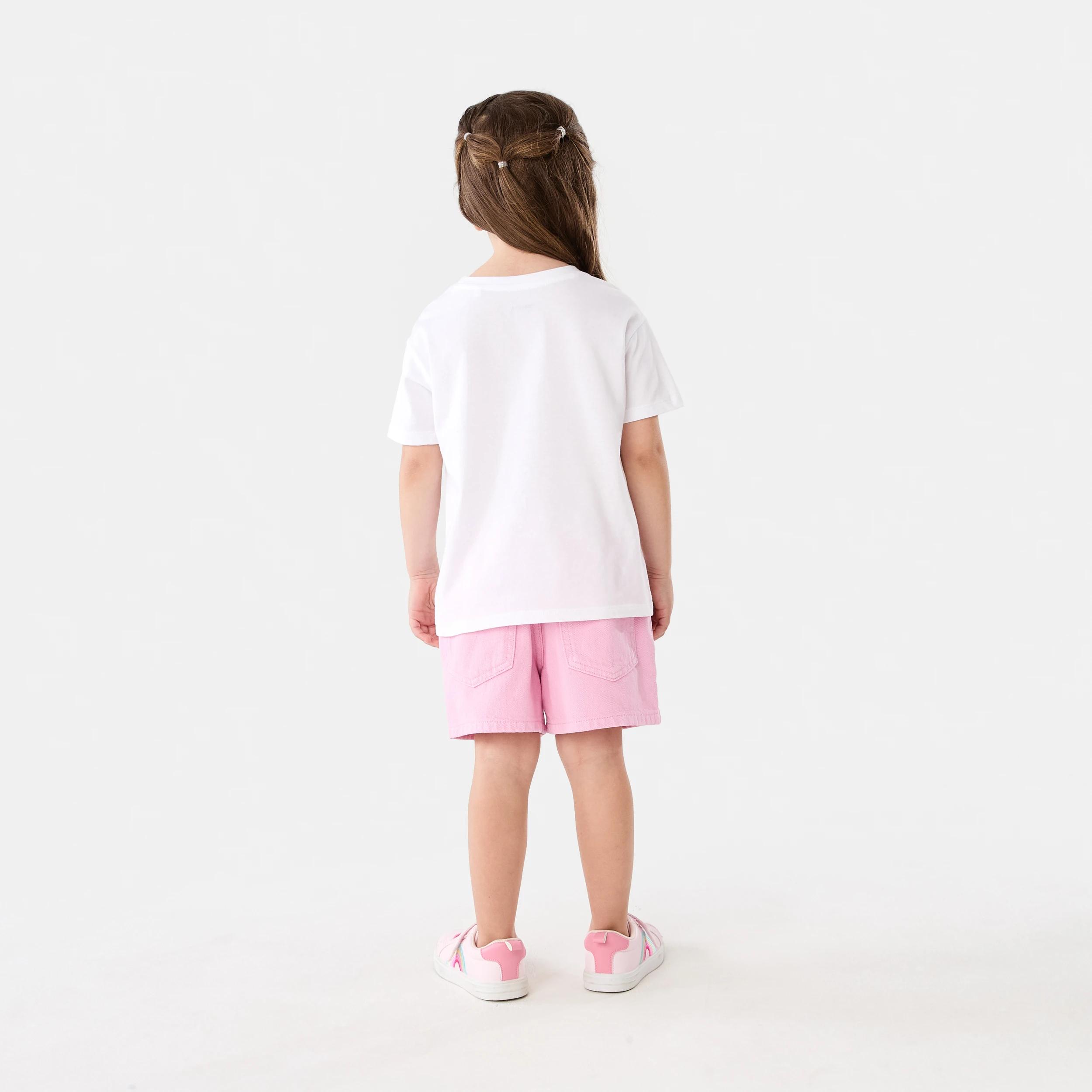 6 Denim Acid Wash Shorts BUBBLEGUM PINK, 6 of 6