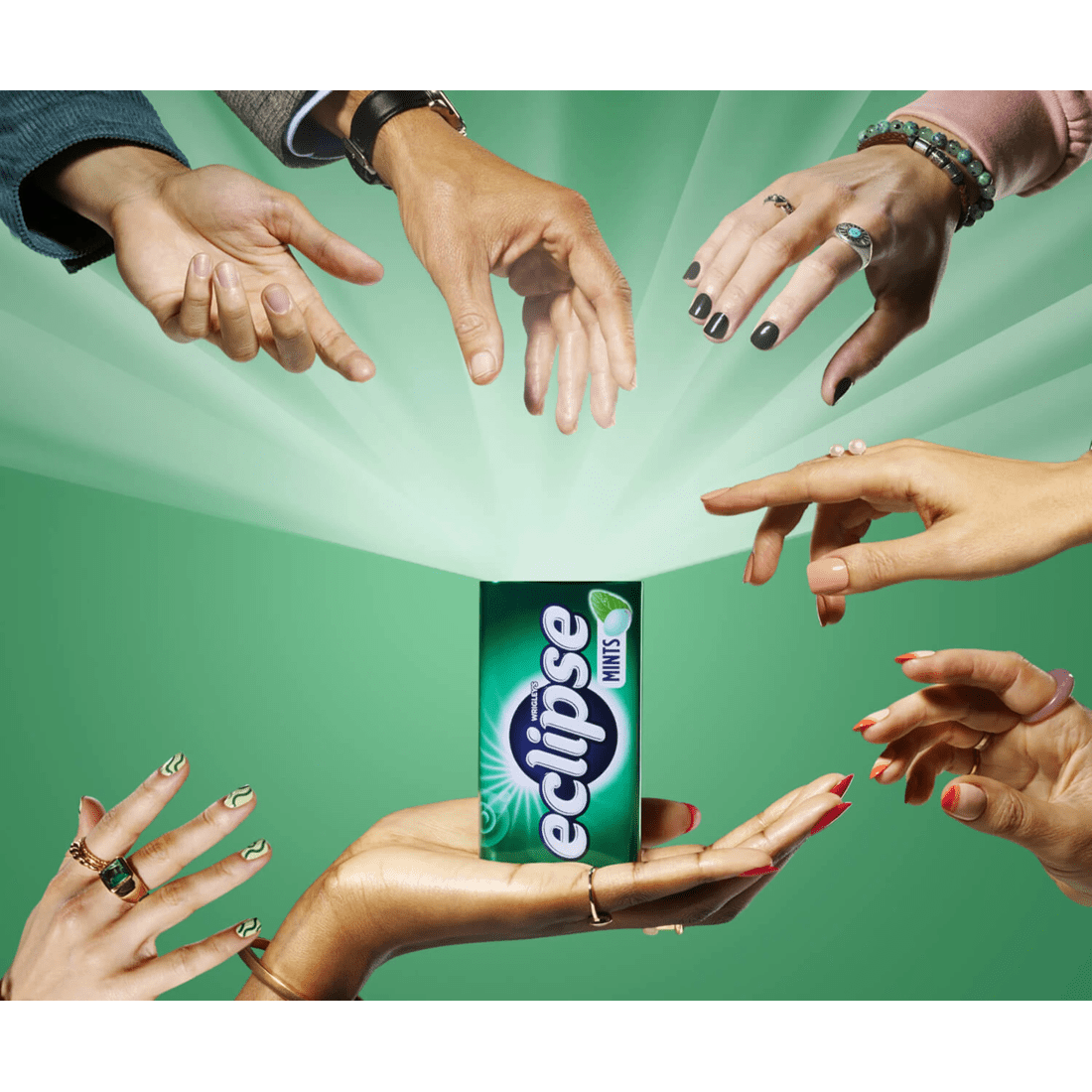 6 Wrigley's Eclipse Spearmint Tin 40g, 6 of 6