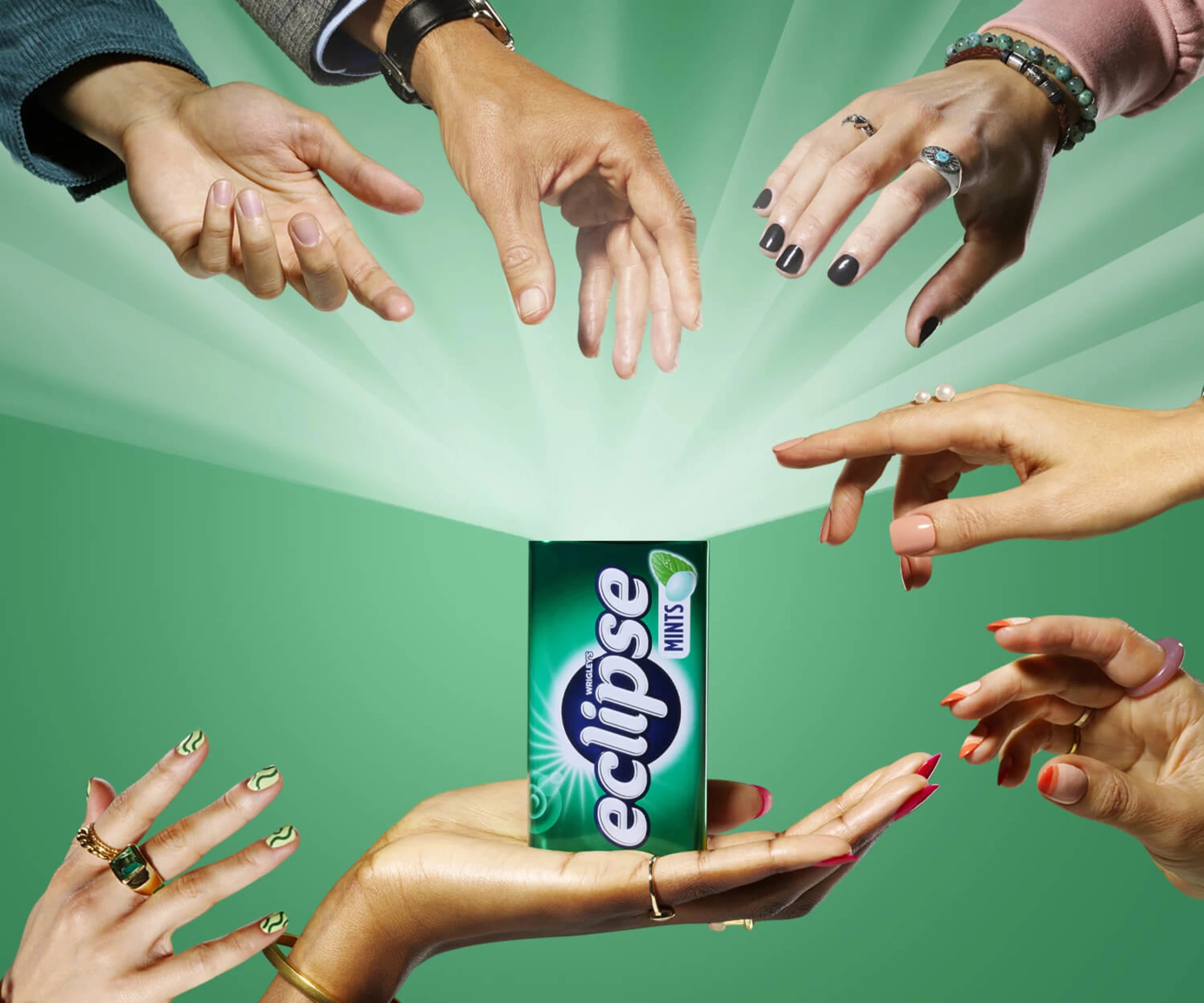 6 Wrigley's Eclipse Spearmint Tin 40g, 6 of 6