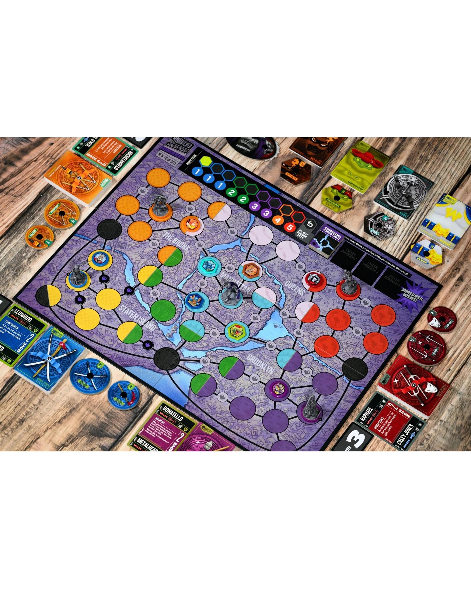 6 Unmatched Adventures: Teenage Mutant Ninja Turtles Pizza-Rama Edition Board Game, 6 of 10