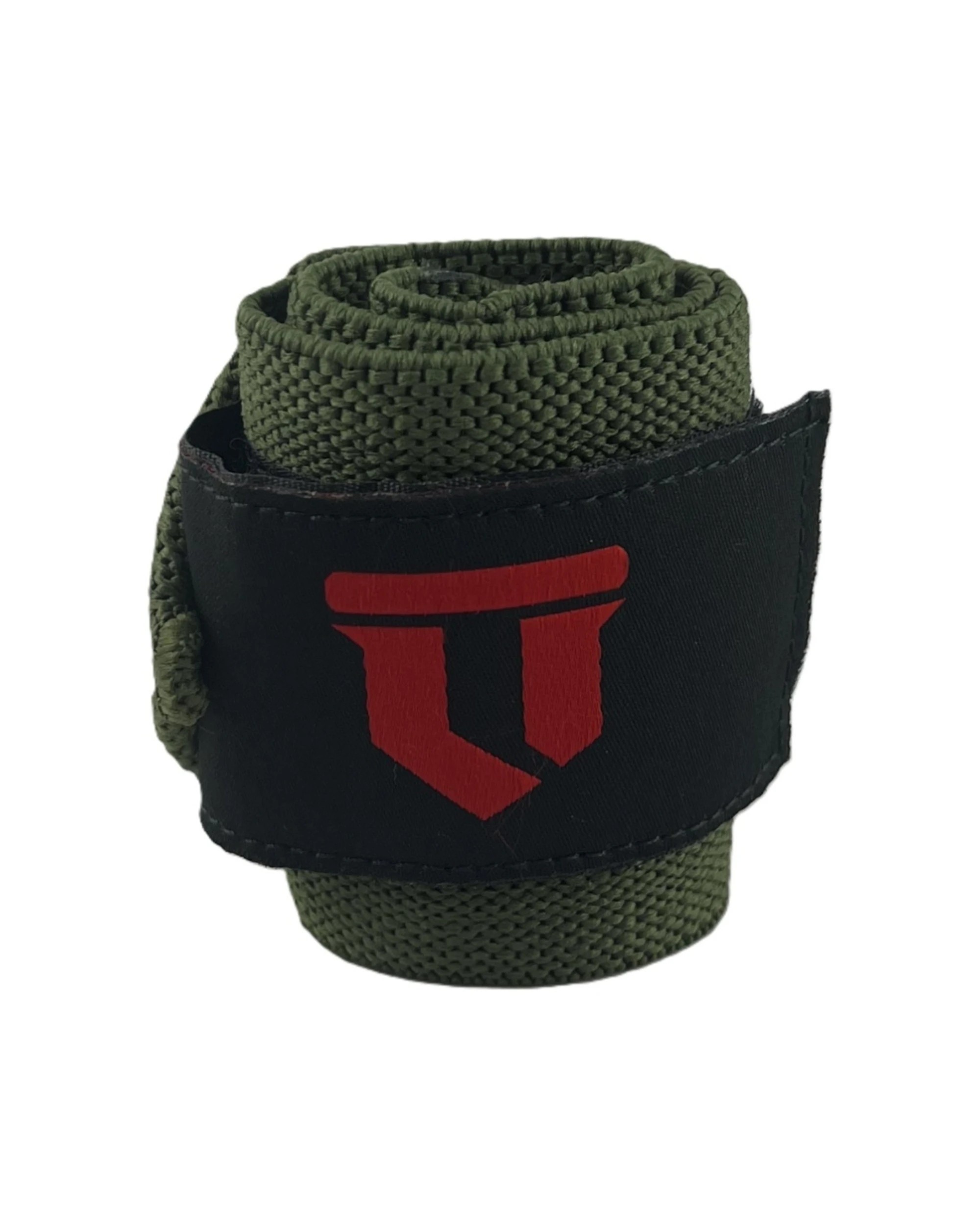 3 Lift-Tech Fitness 2pc Comp Elastic Support Wrist Wrap With Thumb Loop 18 Inch Army - Green, 3 of 3