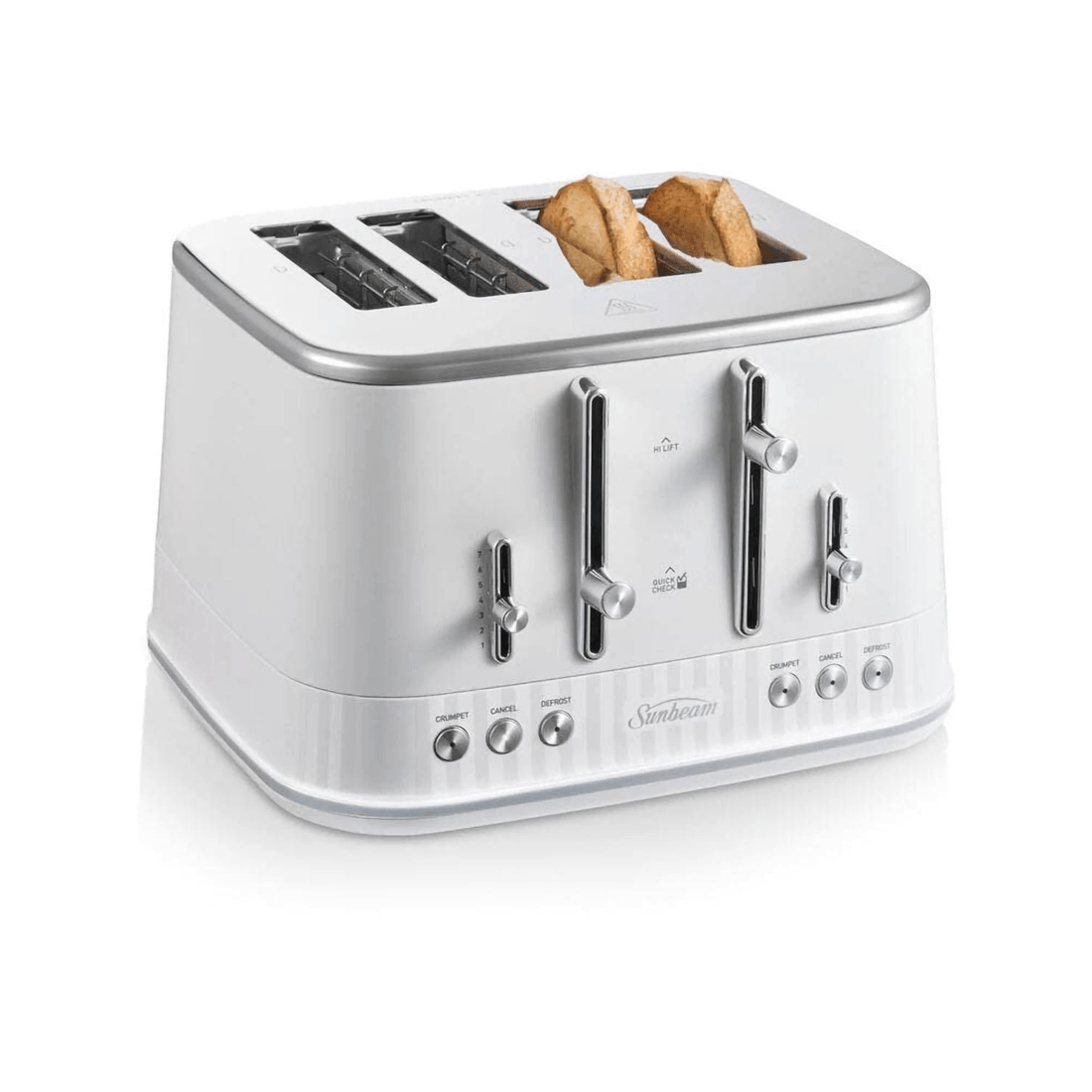 2 Sunbeam French Riviera Collection 4 Slice Toaster - White, 2 of 3