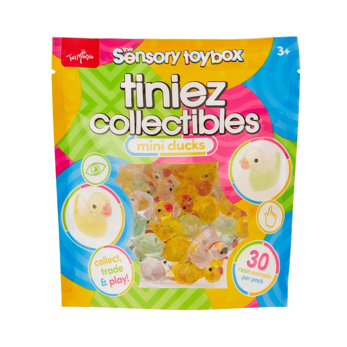 5 30 Pack ToyMania The Sensory Toy Box Tiniez Collectibles Mini Axolotl - Assorted, 5 of 9