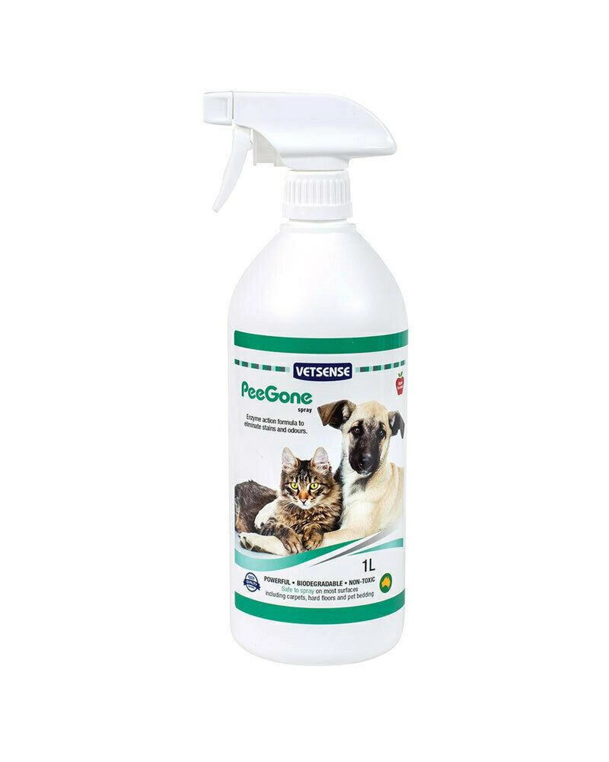 1 Vetsense Peegone Non Toxic Stains & Odours Spray 1L, 1 of 1