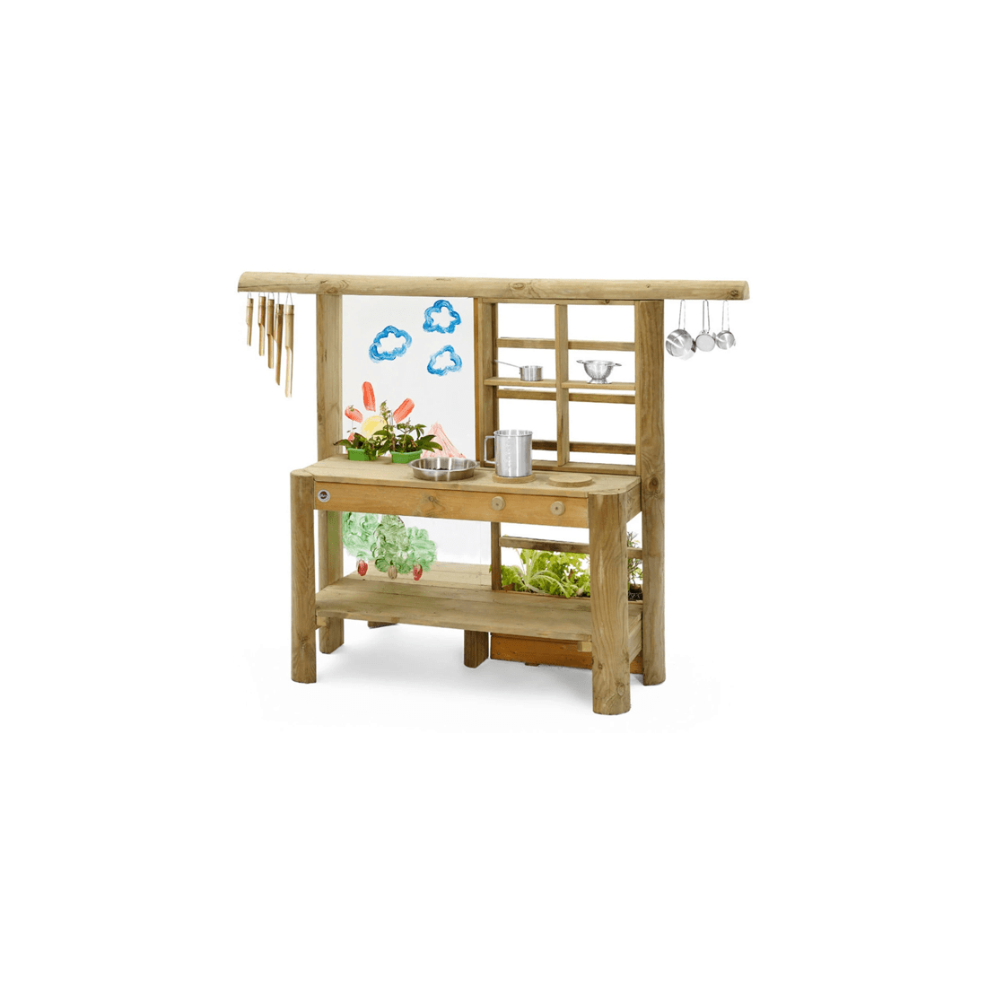 3 Plum Play Au Mud Pie Kitchen Outdoor Wooden Playset For Kids Ages 3 Years
 - Multi, 3 of 7
