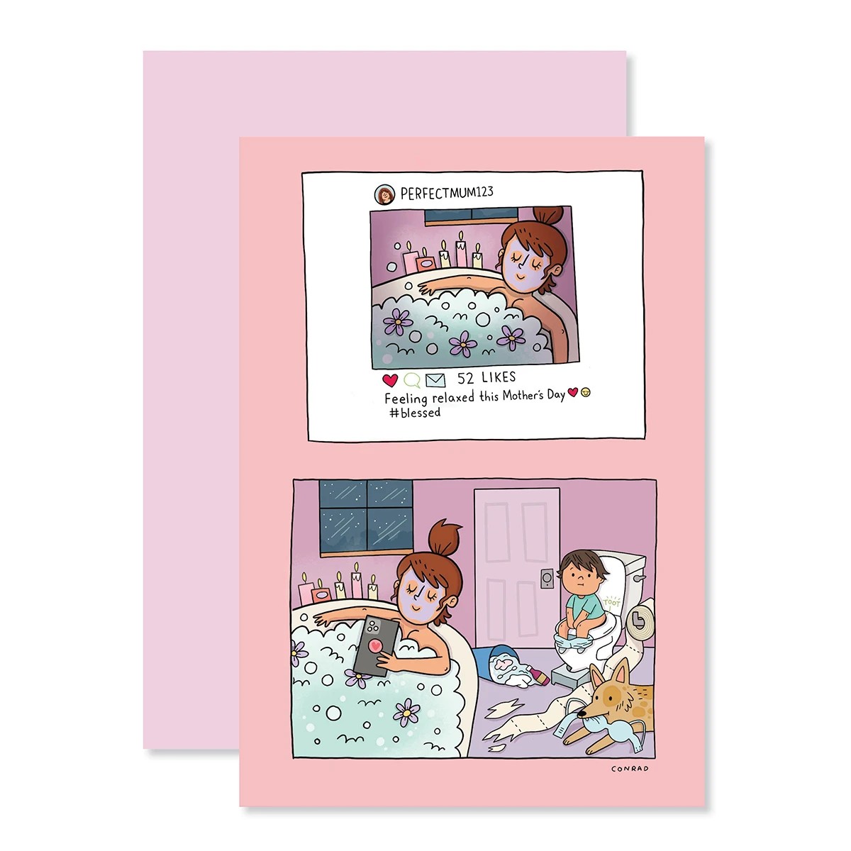 1 Hallmark Mother's Day Card - Bathtime, 1 of 3