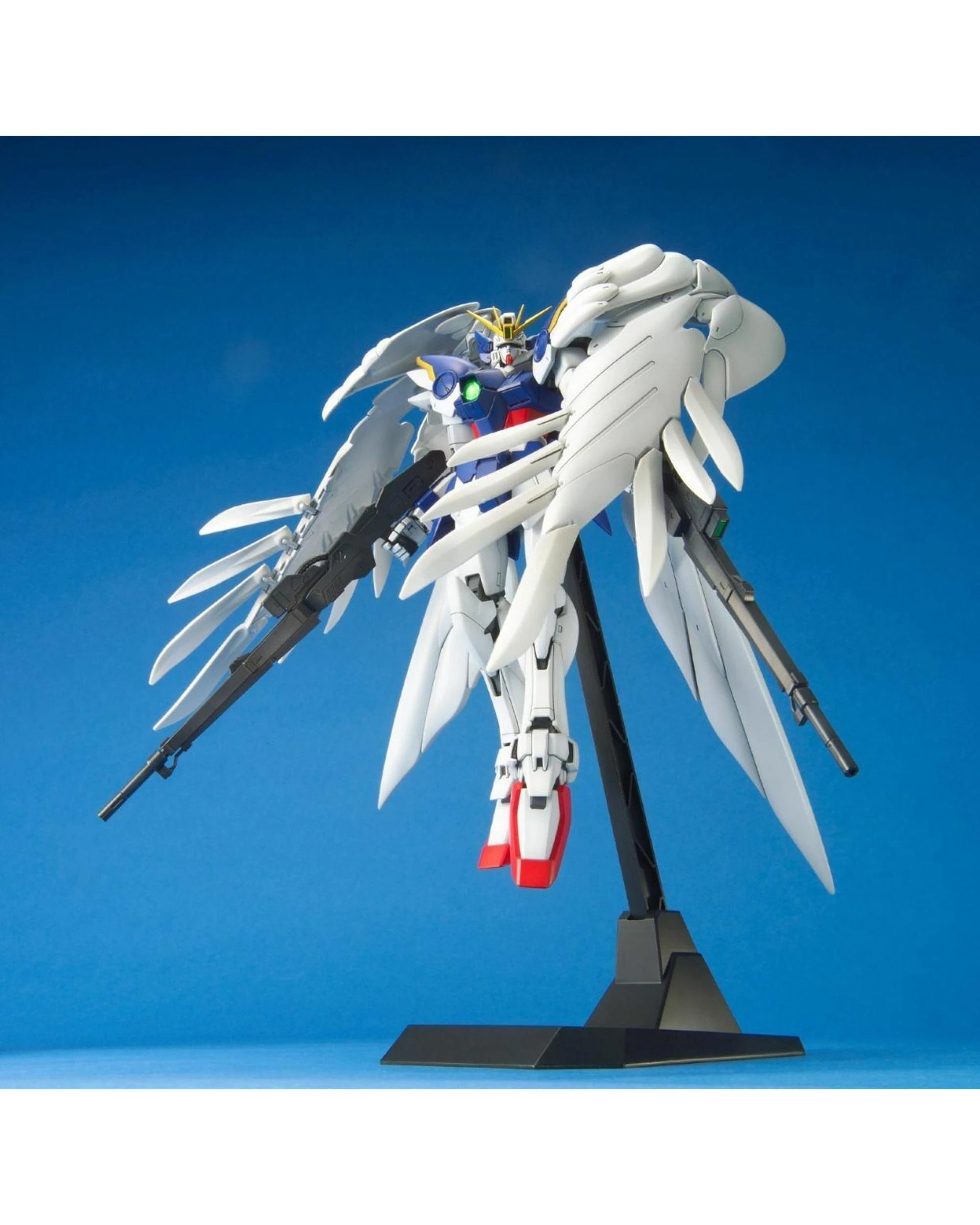 7 Bandai Gundam Master Grade Wing Gundam Zero Custom 1:100 Scale Model Kit, 7 of 8