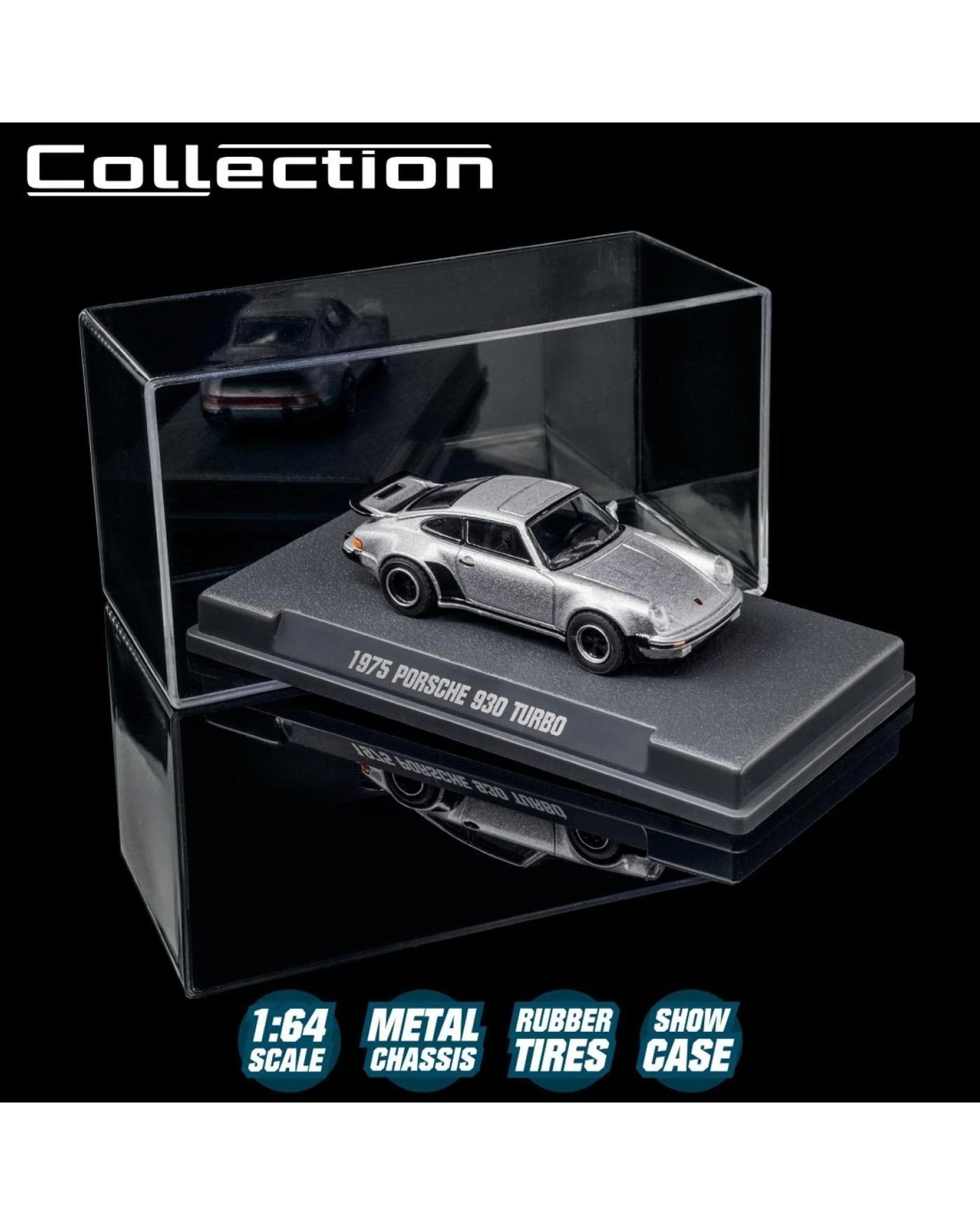 4 Majorette Collection Series 1975 Porsche 930 Turbo Diecast Vehicle - Silver, 4 of 4