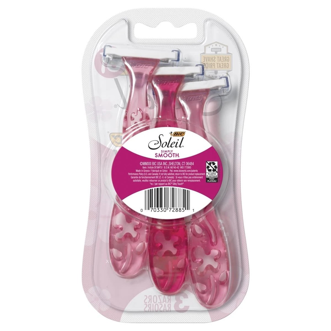 10 BIC 3 Pack Simply Soleil Womens Disposable Razors, 10 of 10
