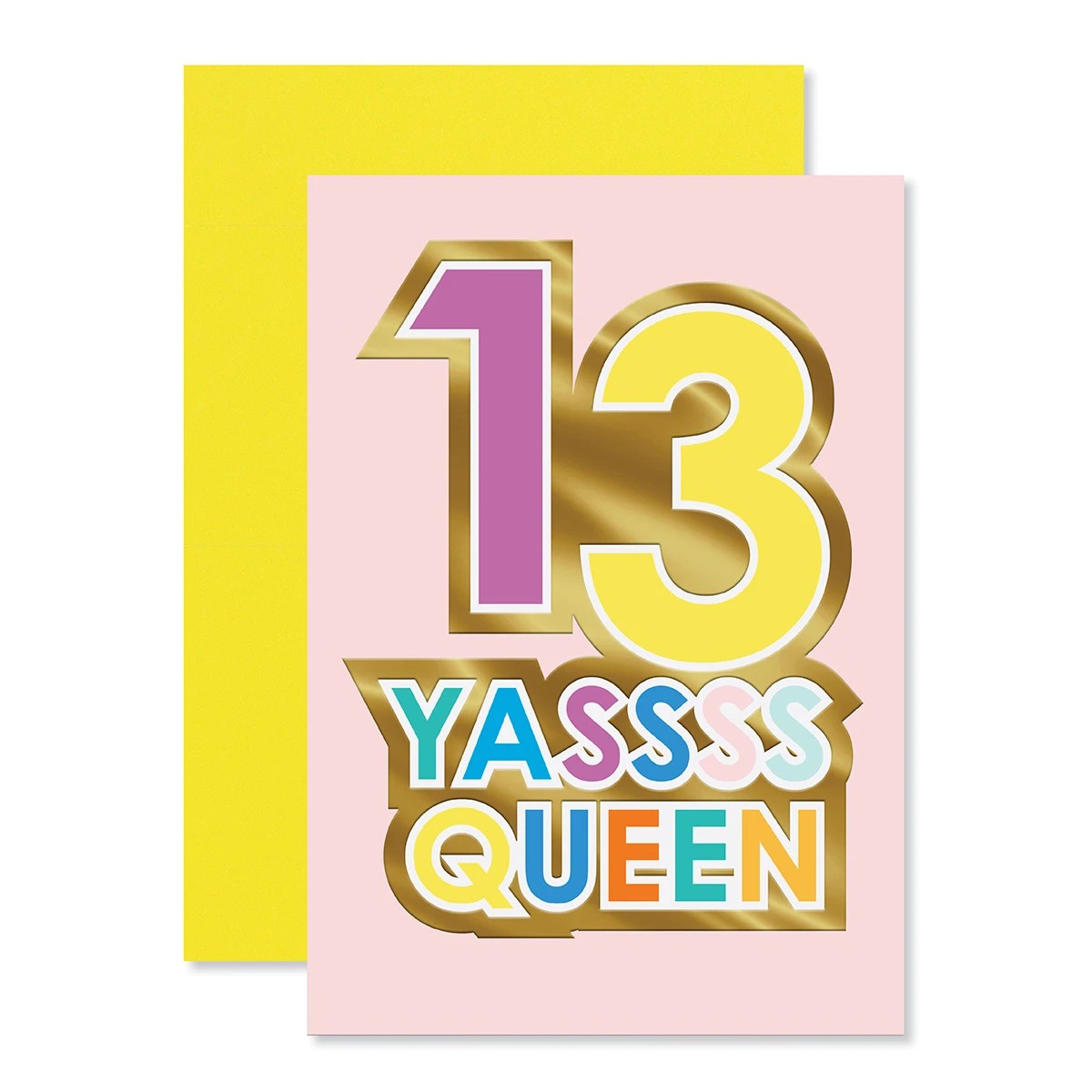 1 Hallmark 13th Birthday Card - Yassss Queen, 1 of 3