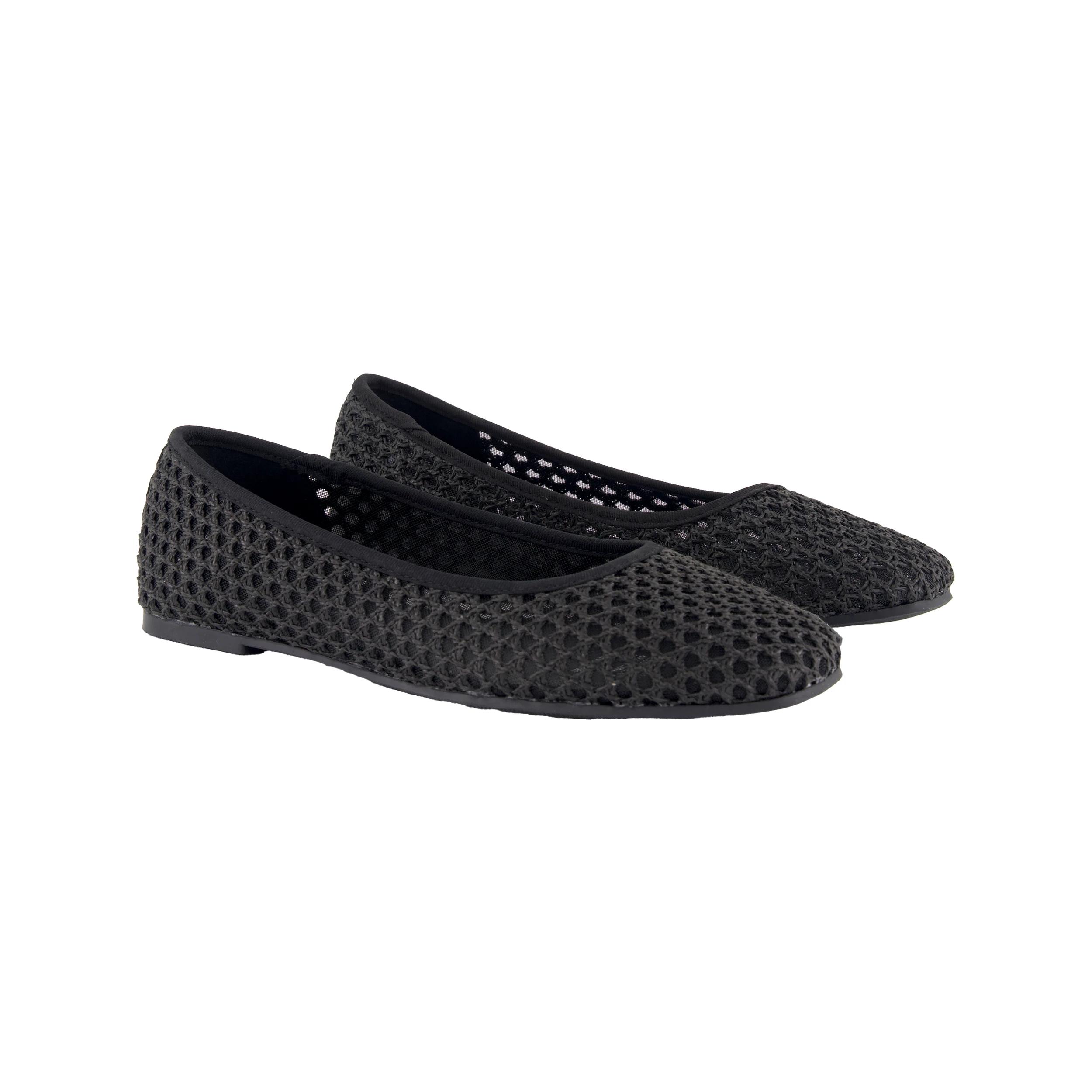 3 Woven Ballet Flats Black, 3 of 3