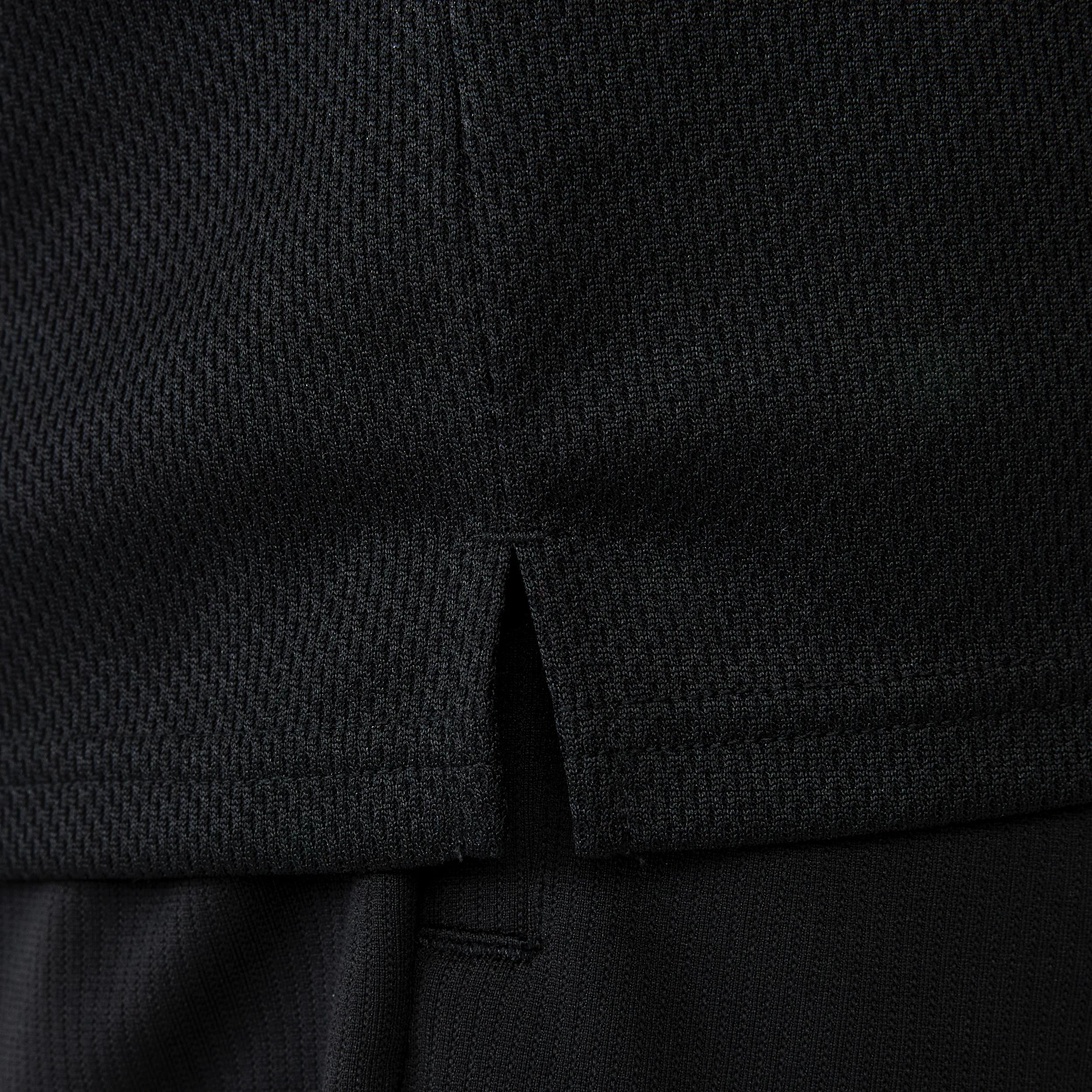 6 Active Mens Relaxed Basketball Tank BLACK, 6 of 6