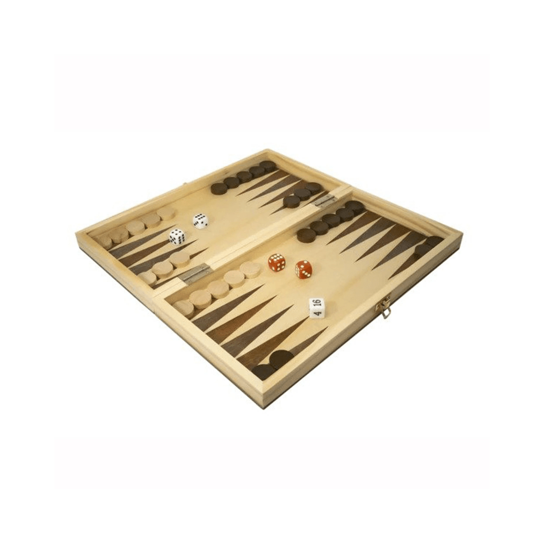 3 Lets Play Distribution LPG Family Classics Wooden Chess, Checkers and Backgammon Board Game Set, 3 of 5