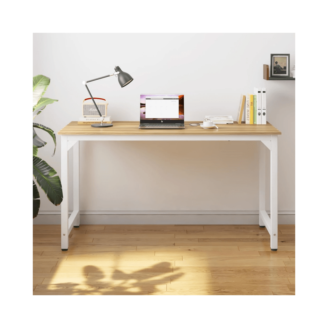 7 Advwin 120cm Computer Desk Home Office Table Wooden Workstation, 7 of 8