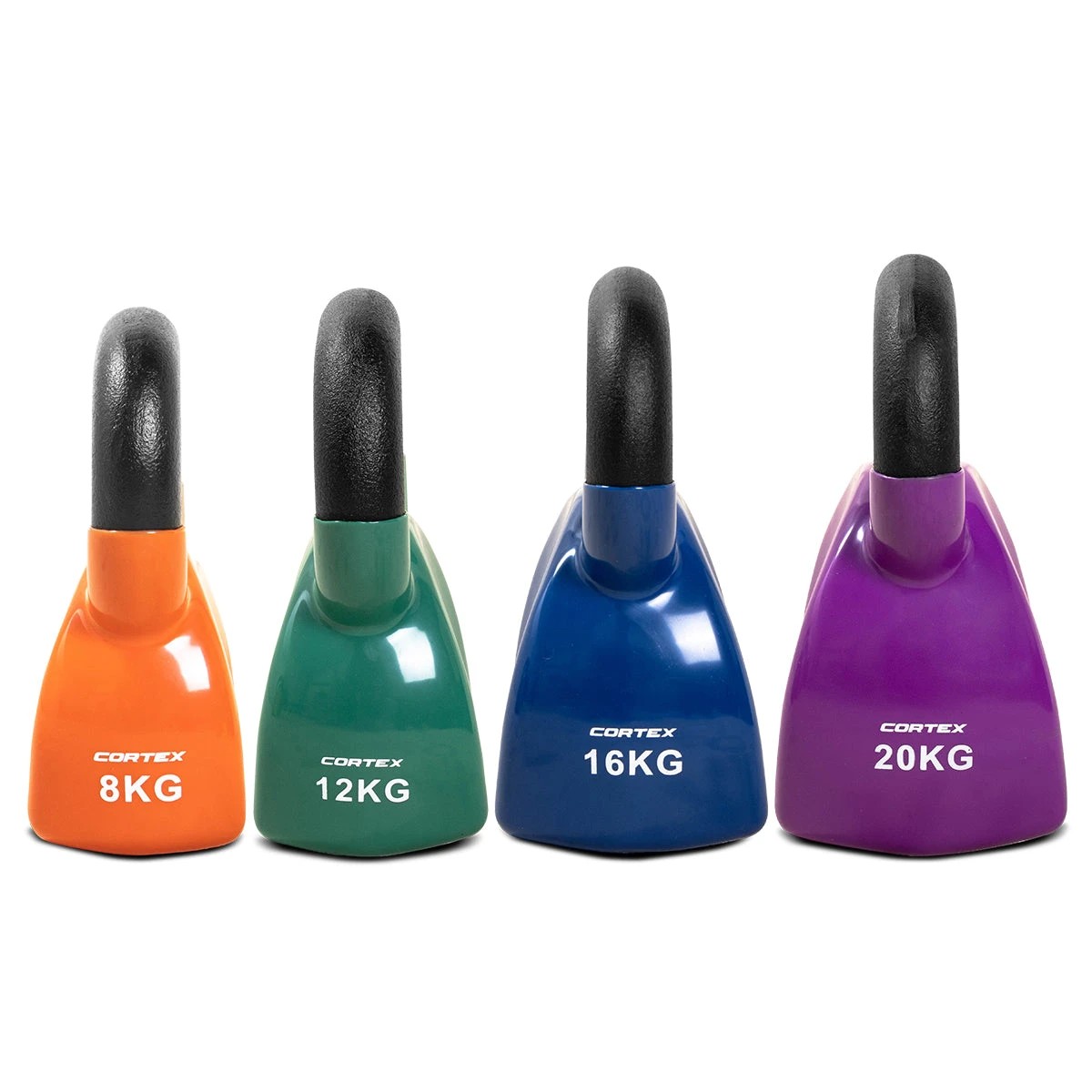 2 CORTEX BodyCurve Vinyl Coated Kettlebell Complete Set (8-20kg), 2 of 3