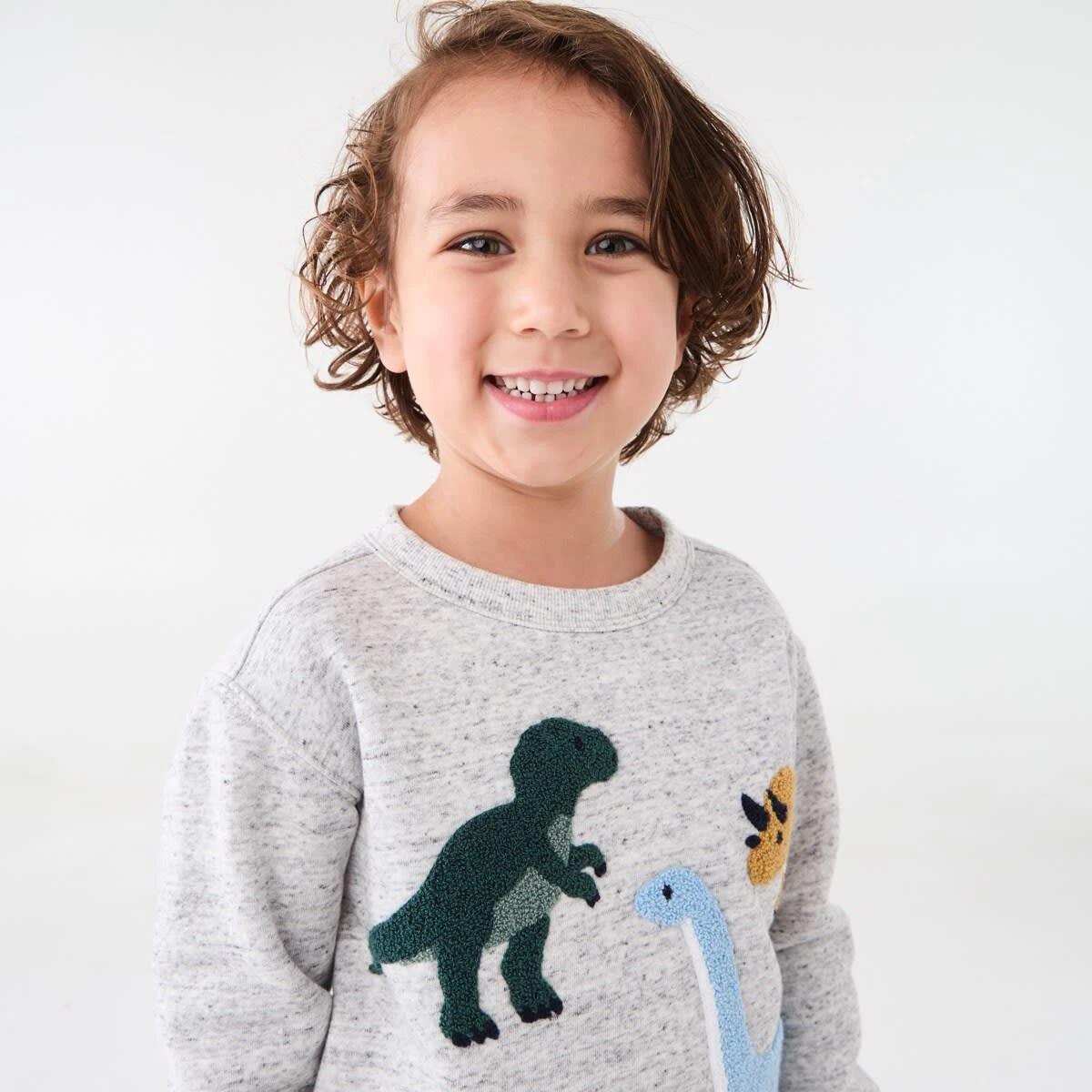 3 Boucle Crew Neck Sweatshirt Mrl Dino, 3 of 9