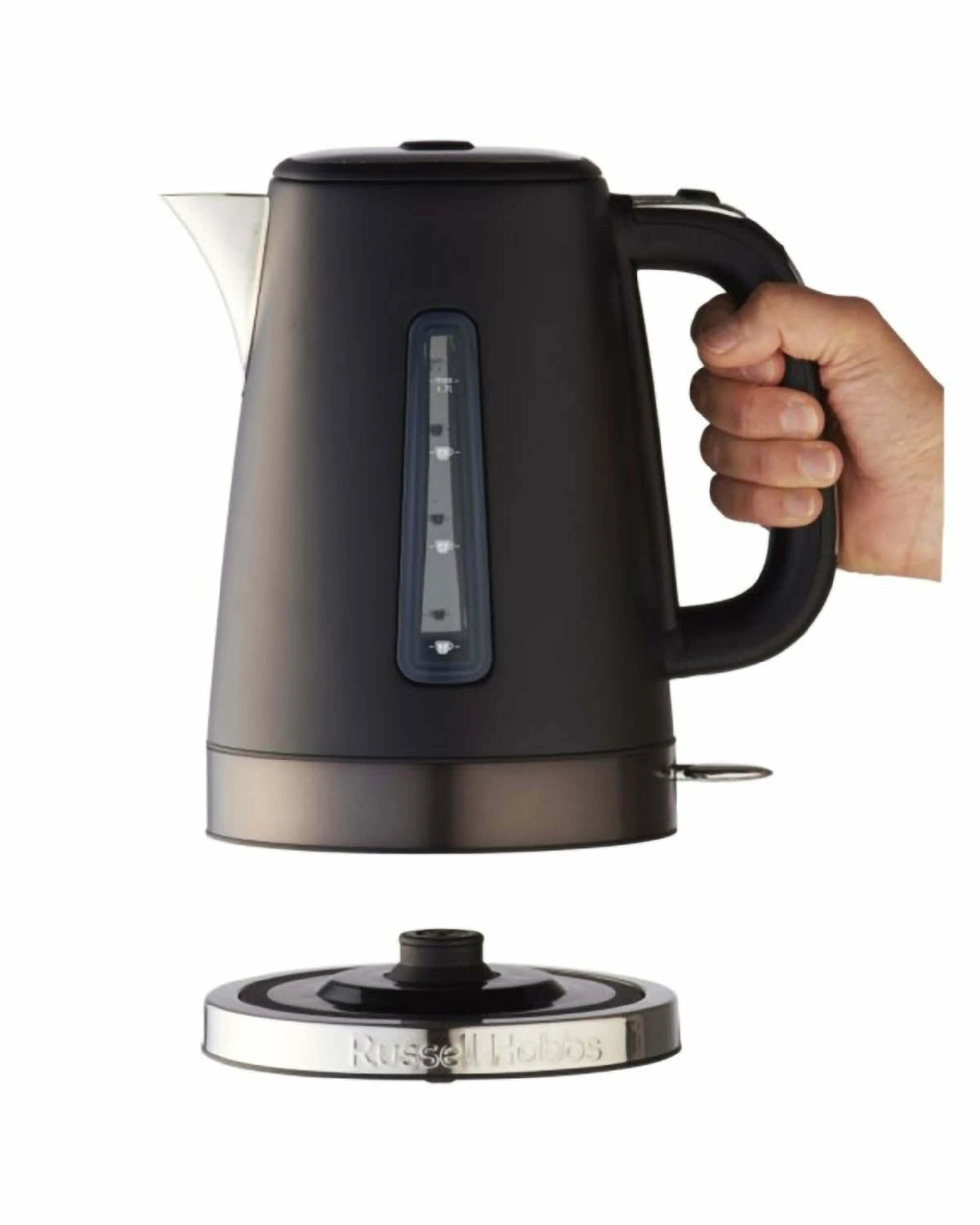3 Russell Hobbs 1.7 Litre Brooklyn Kettle - Black - BLACK, 3 of 5
