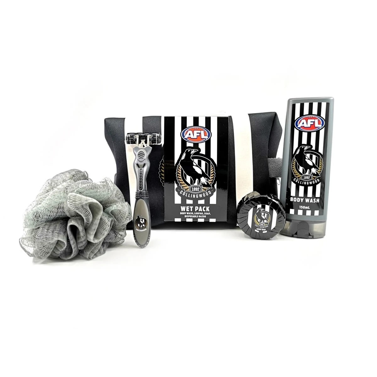 1 AFL Collingwood Magpies Wet Pack with Accessories