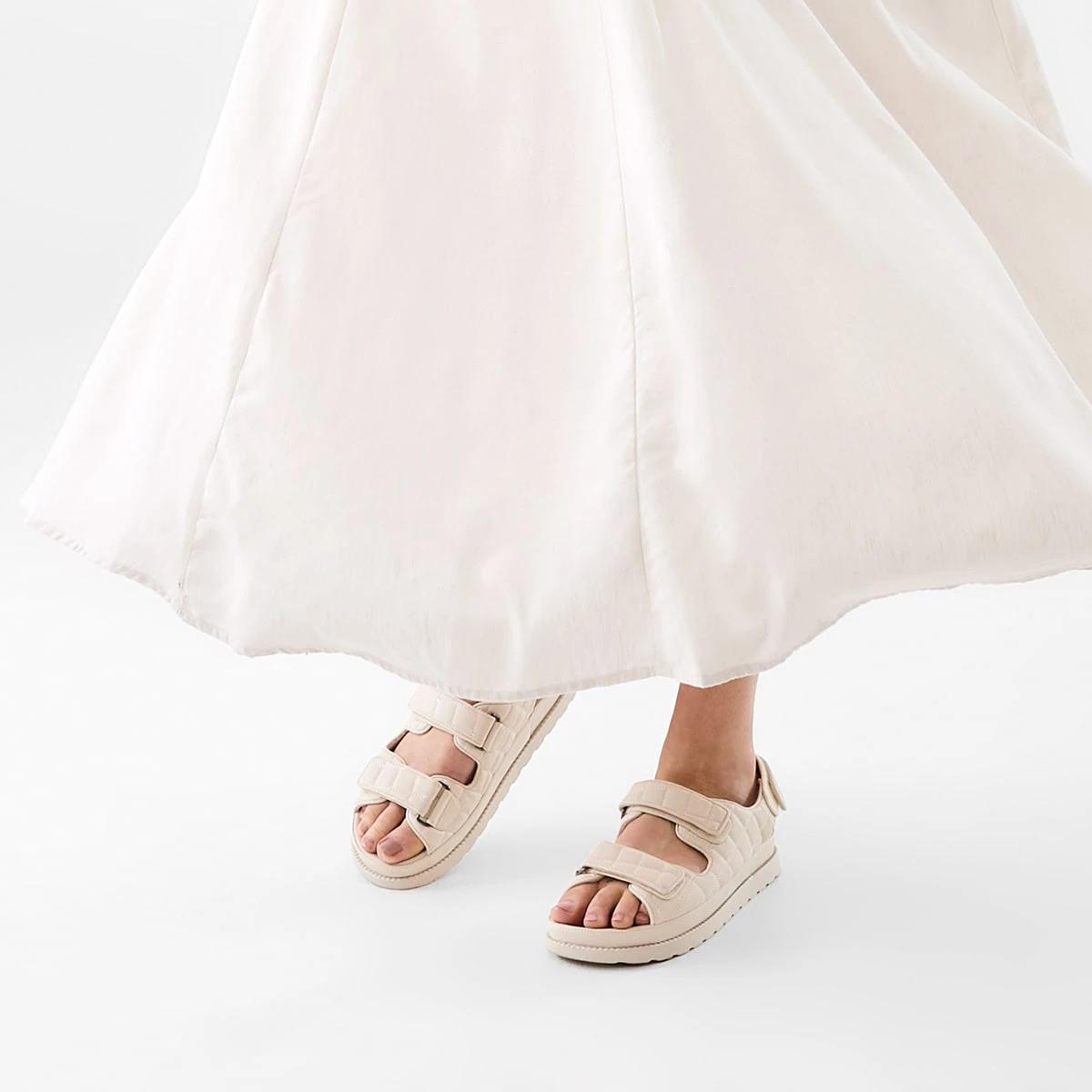 5 Triple Adjustable Sandals Ivory, 5 of 5