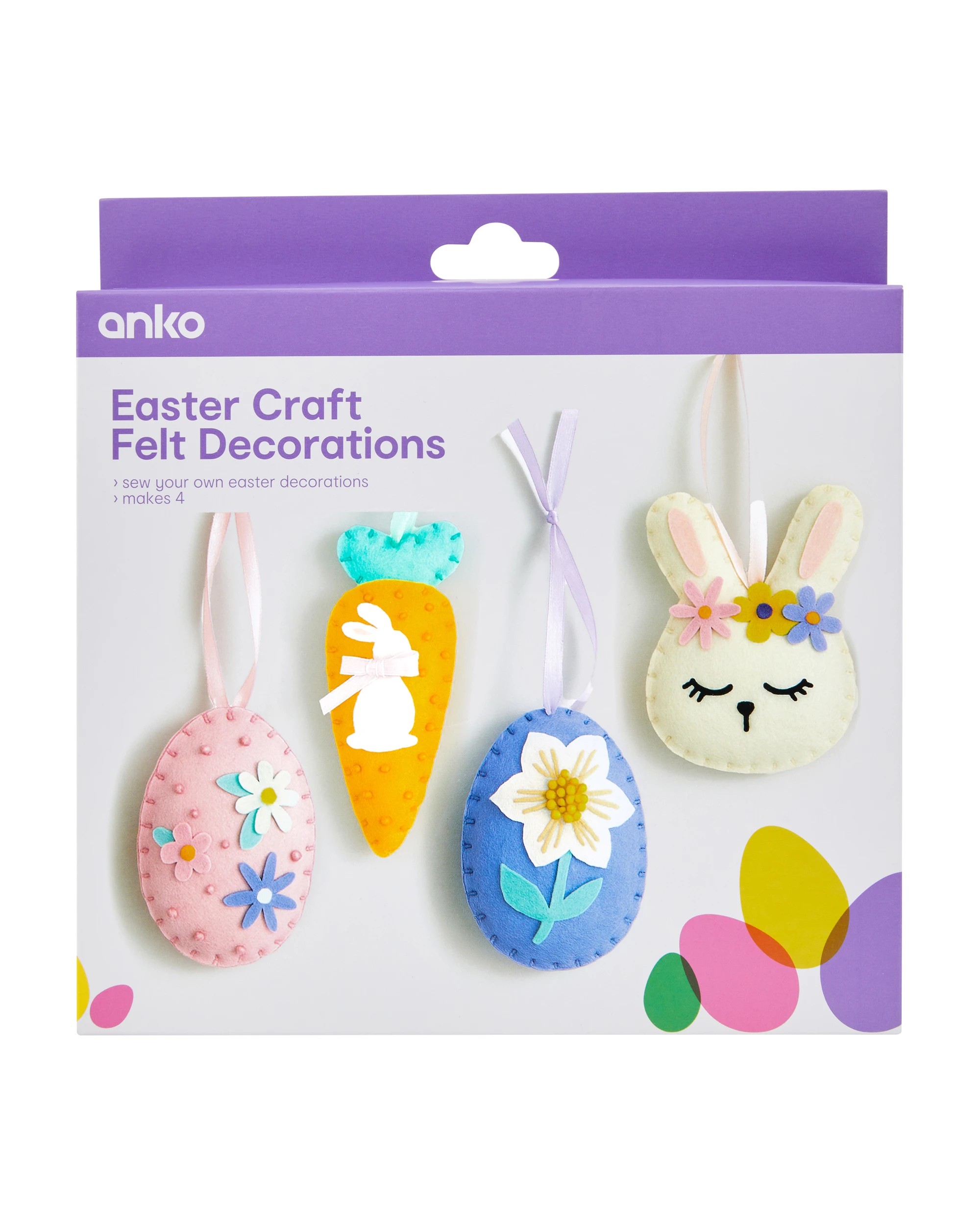 1 Easter Craft Felt Decorations, 1 of 3