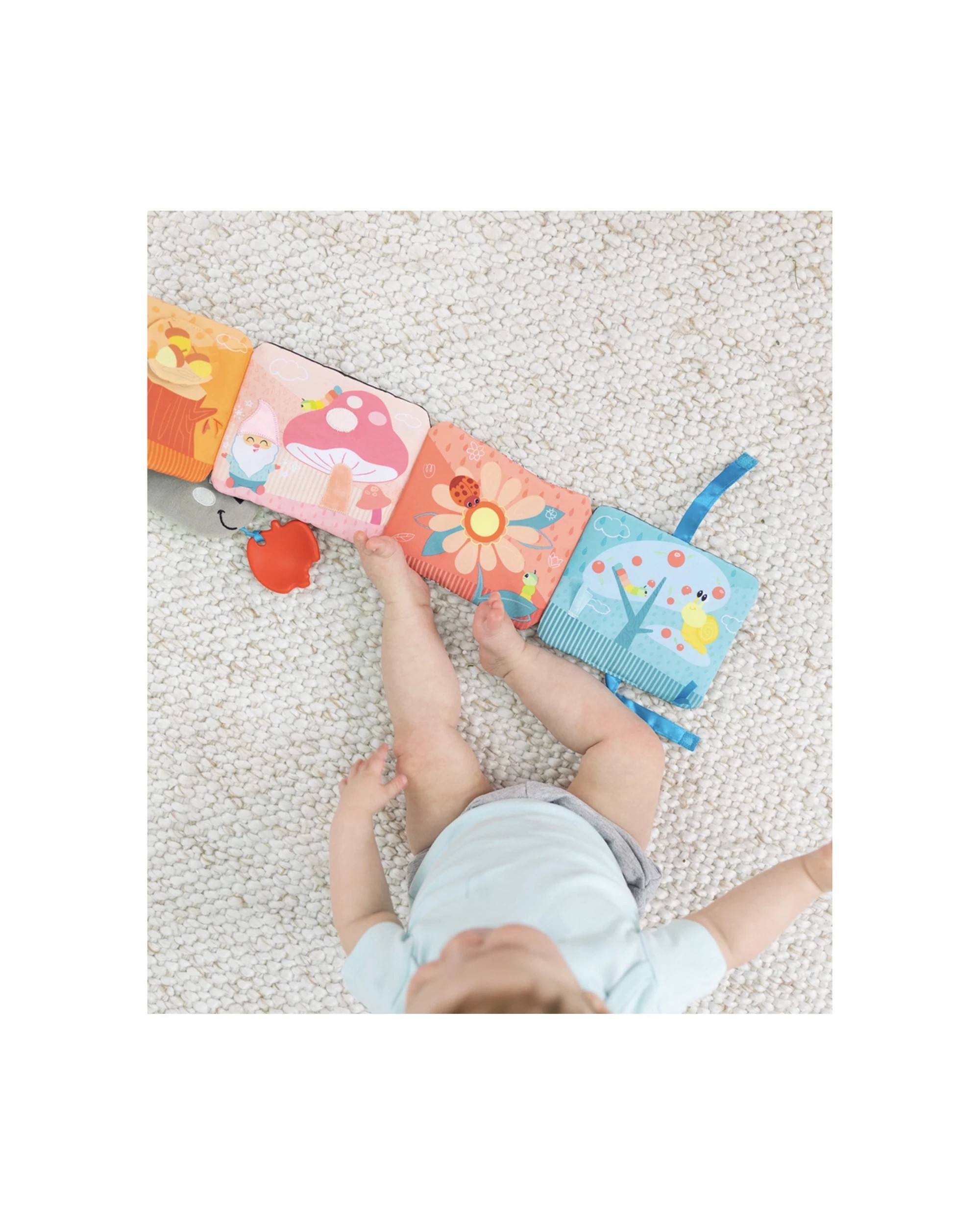 4 Lamaze Colorful Journey Caterpillar Soft Book Sensory Baby Toy - Multi, 4 of 5