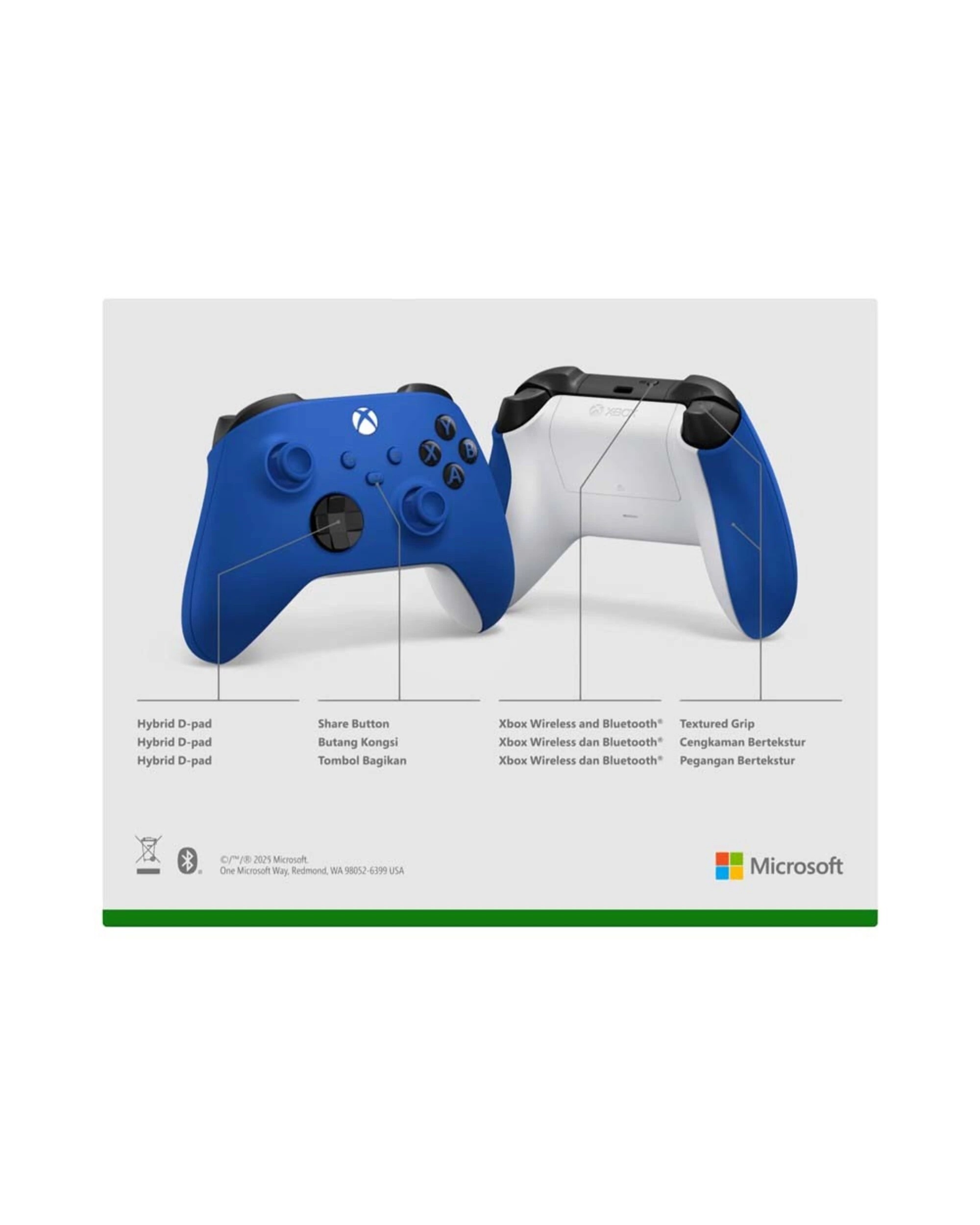 5 Xbox Wireless Controller - Shock Blue - Blue, 5 of 5