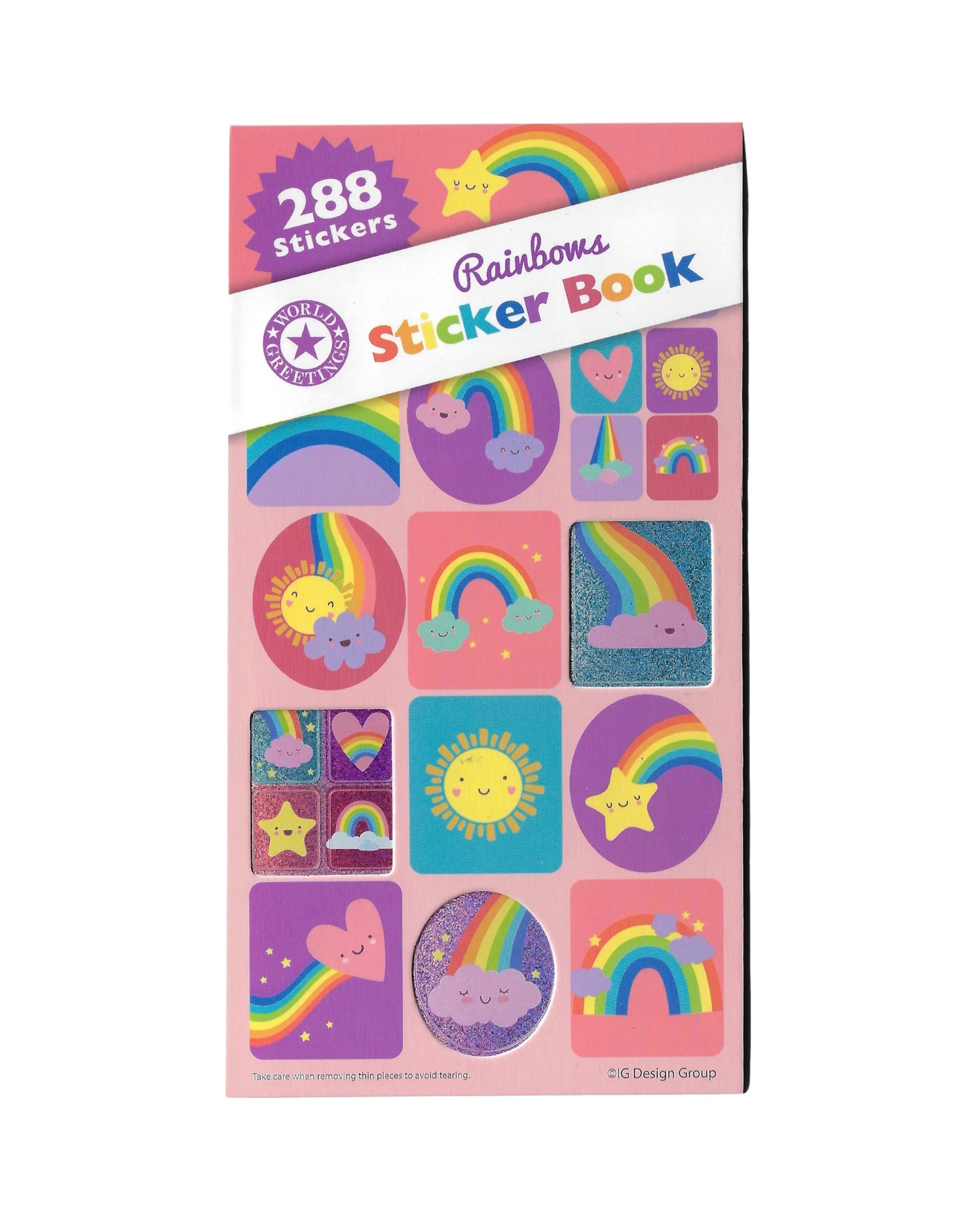 1 Artwrap Rainbows Sticker Book 12 Sheets, 1 of 1