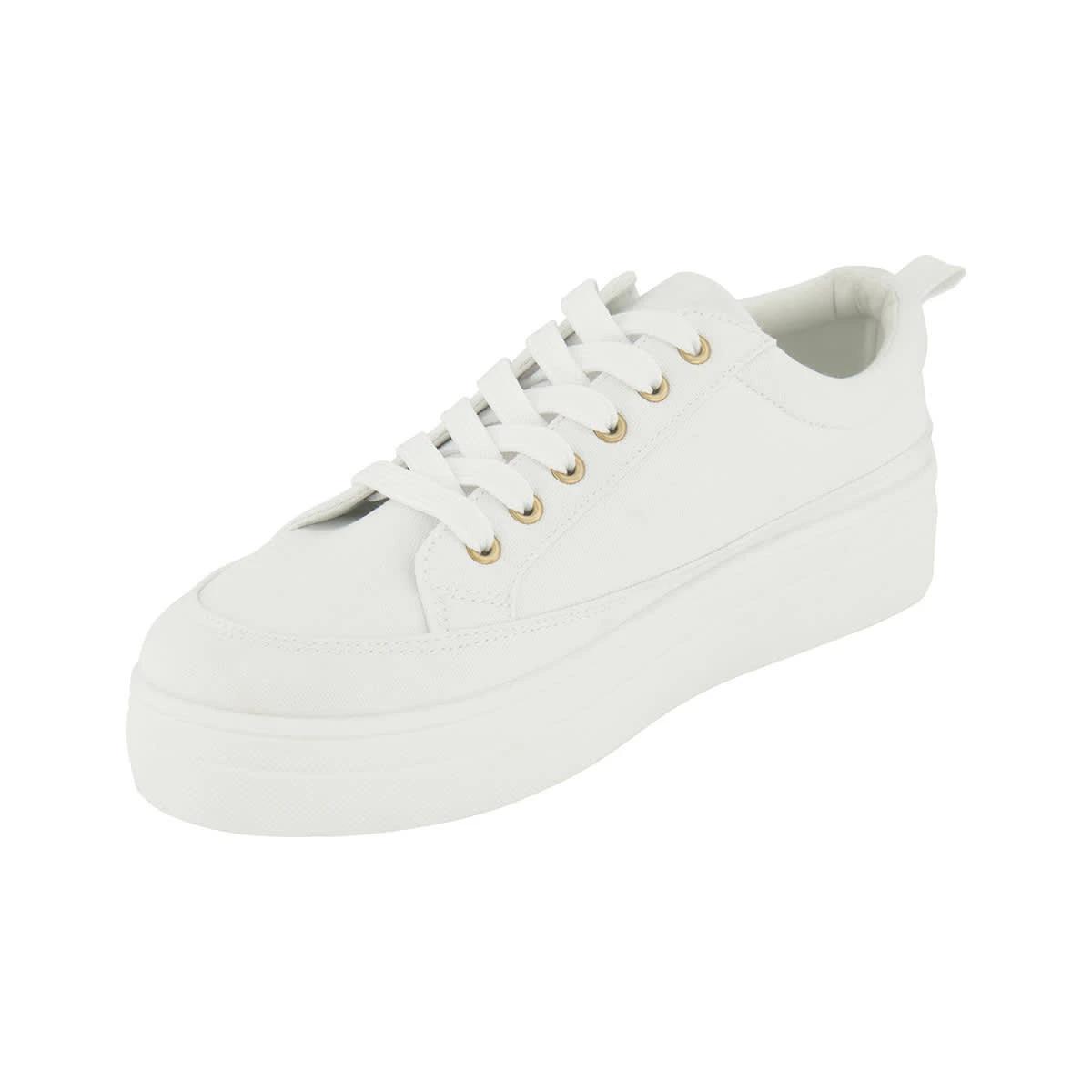 3 Canvas Flatform Sneakers White, 3 of 5