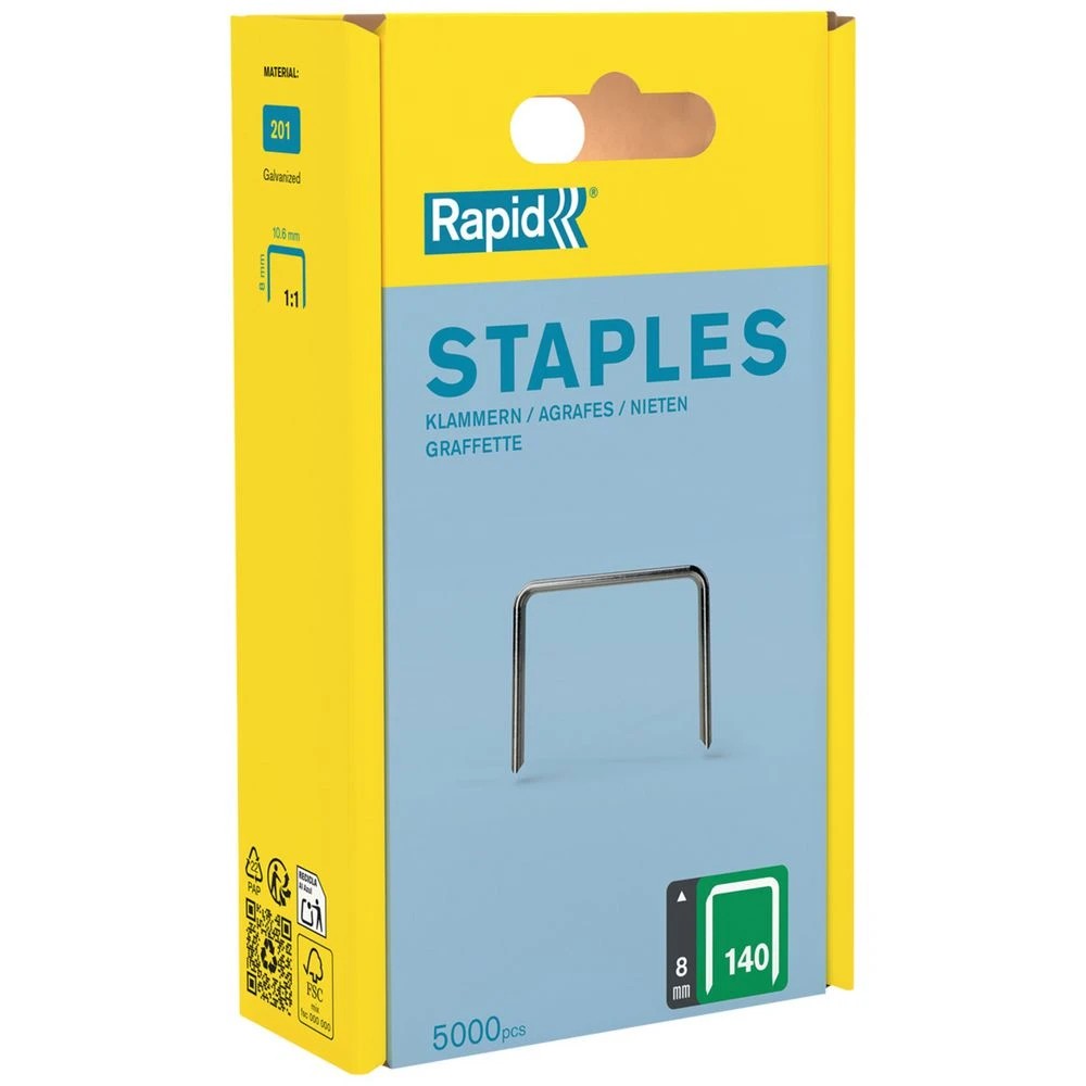 1 Rapid Tools Staples No.140 8mm Box 5000, 1 of 1