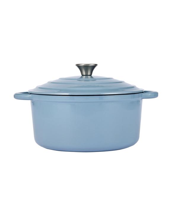 5L Cast Iron Casserole - Light Blue