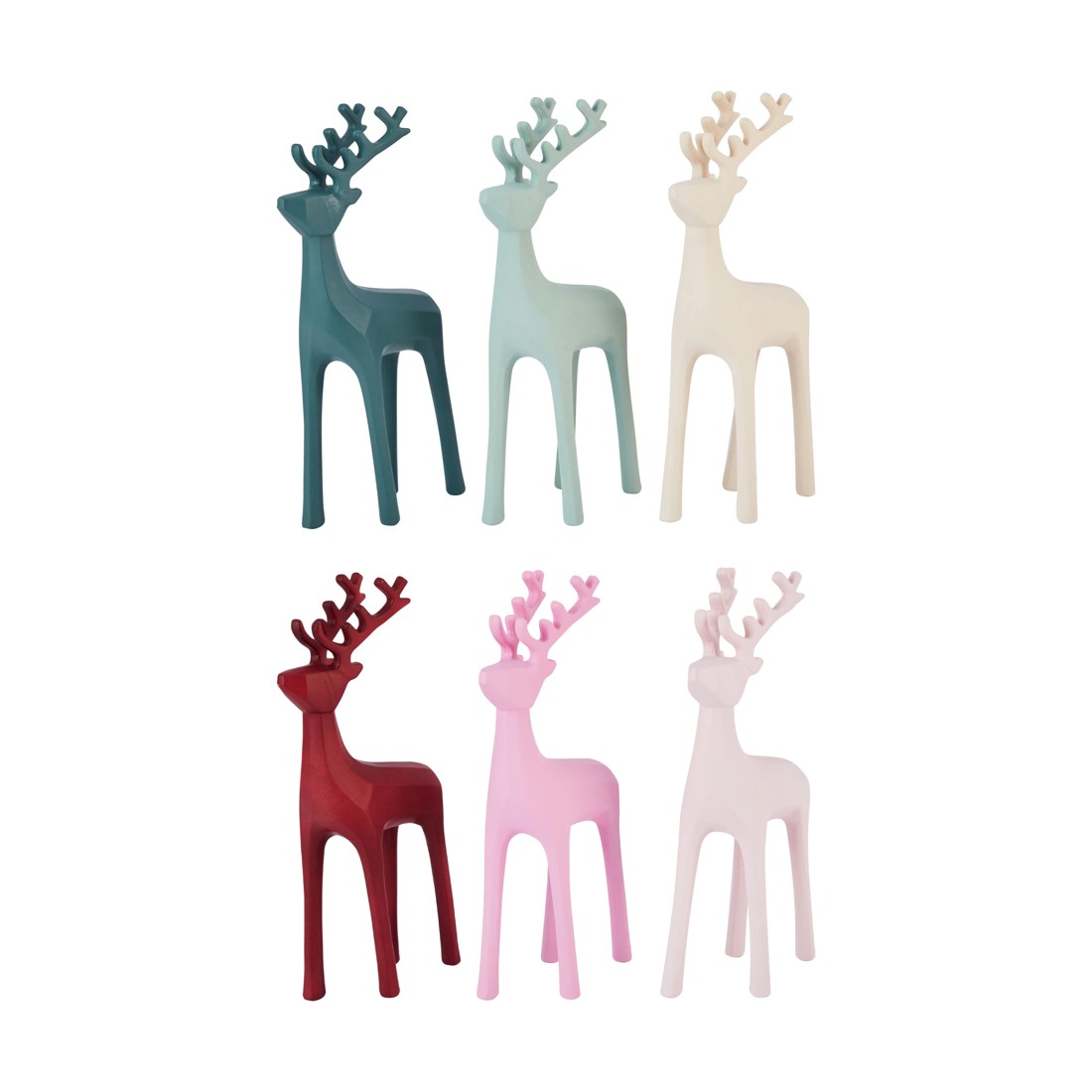 2 3 Pack Standing Reindeer - Assorted, 2 of 5