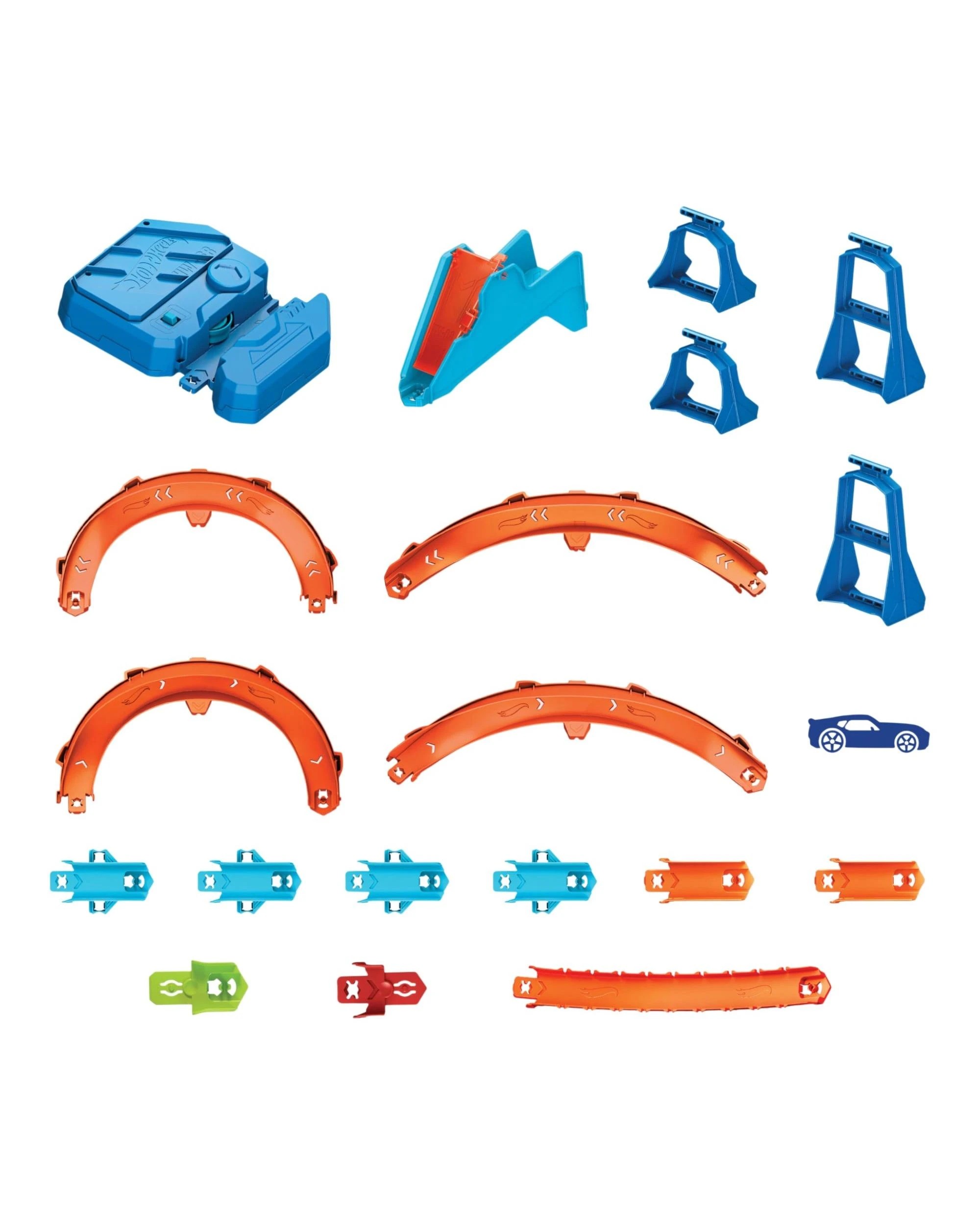 6 Hot Wheels Track Creator Boosted Jump Speedway Track Set, 6 of 9