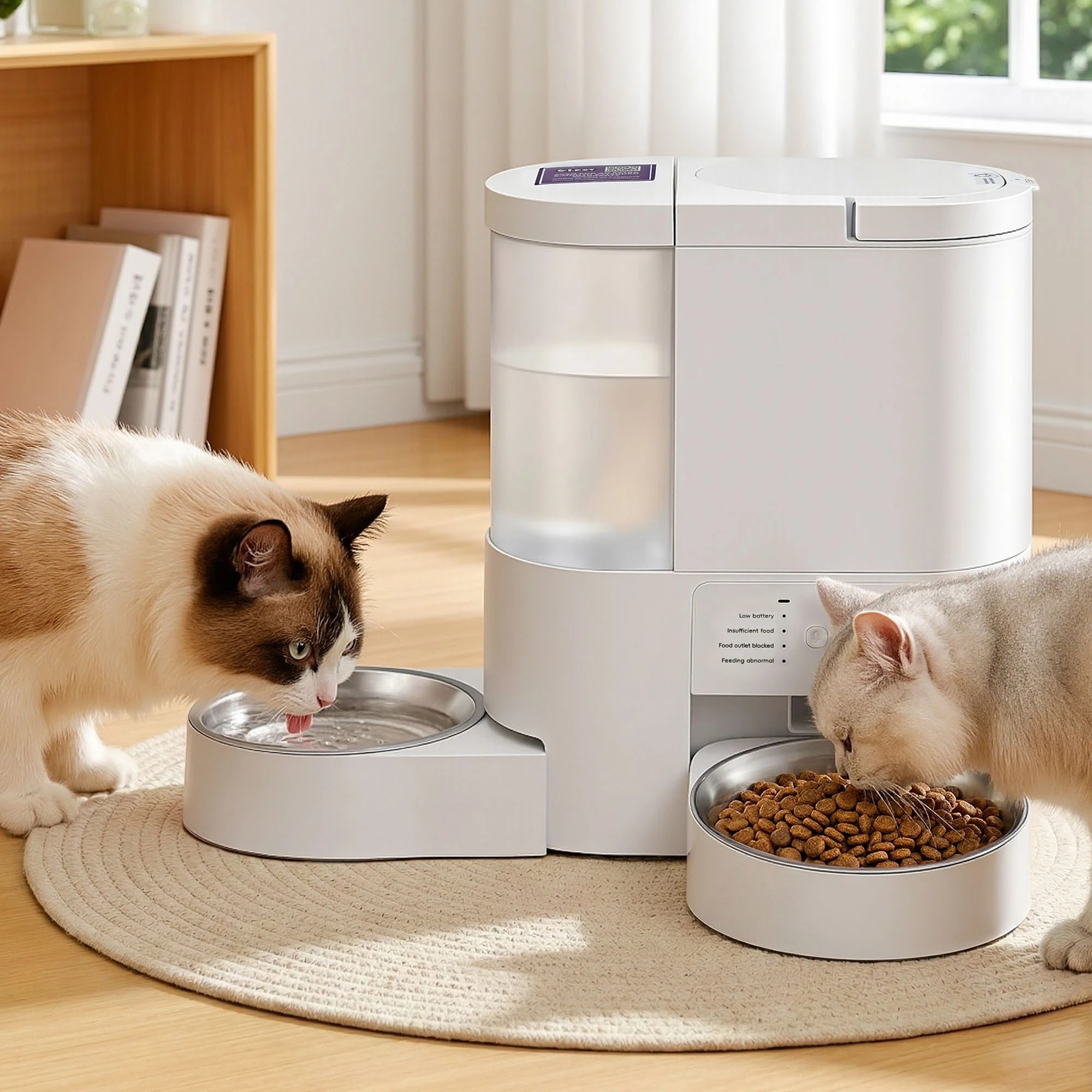 4 i.Pet Automatic Pet Feeder Water Dispenser  2-in-1 Smart WiFi Dog Cat Food - White, 4 of 4