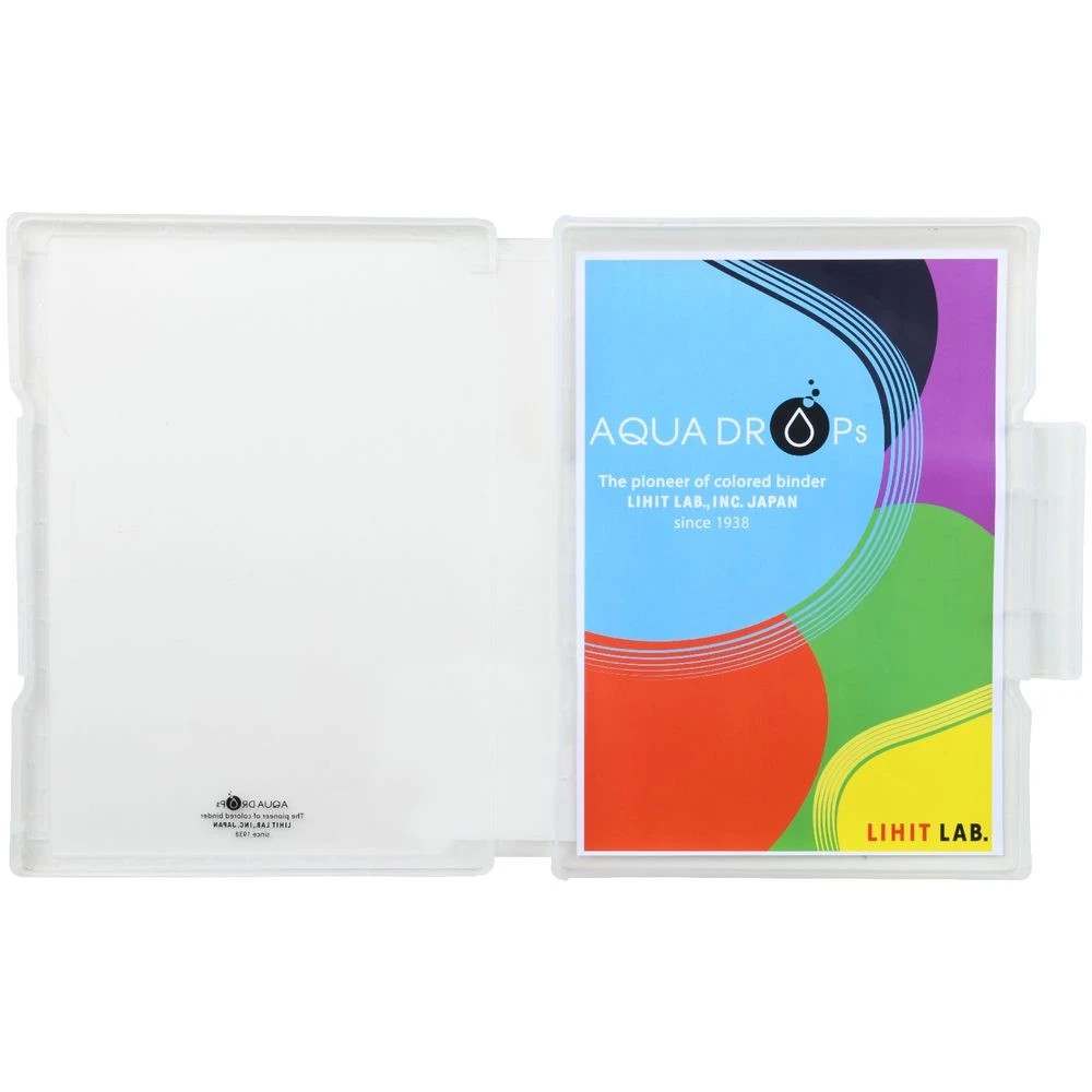 3 Aqua Drops Slim Document Case A4 Clear, 3 of 4