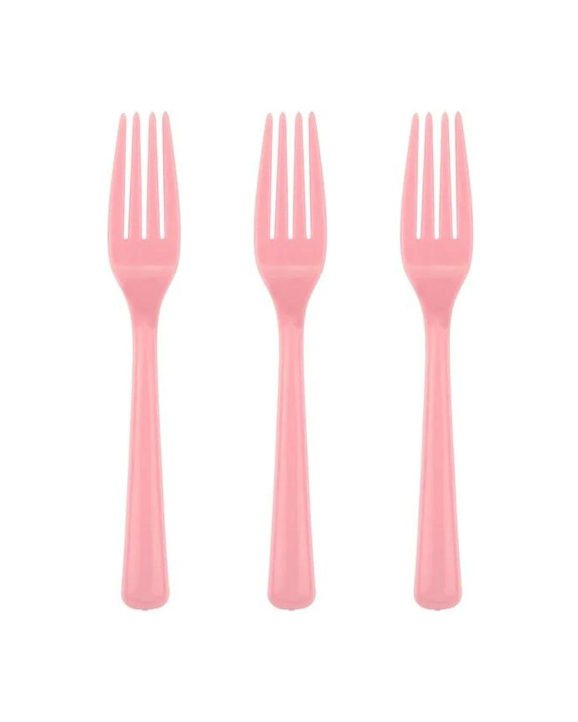1 Alpen Reusable Forks Pack of 20 - Light Carnation Pink - Light Carnation Pink, 1 of 3