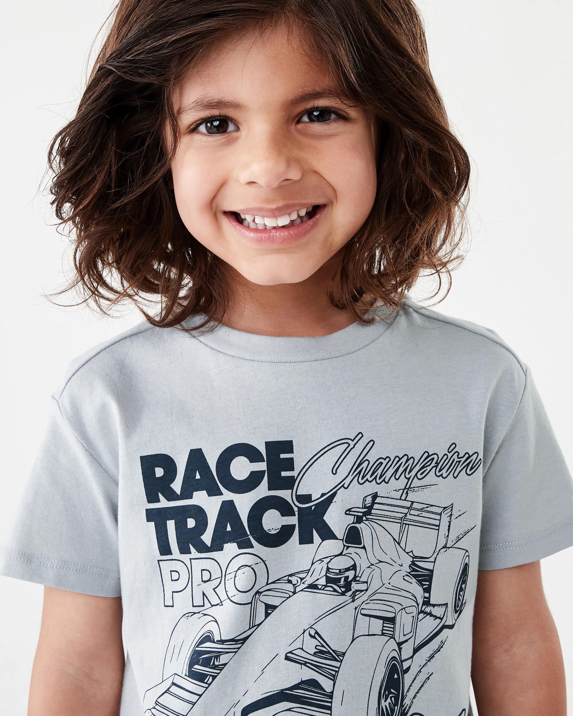 3 Chest Print T-shirt Gry Car, 3 of 6