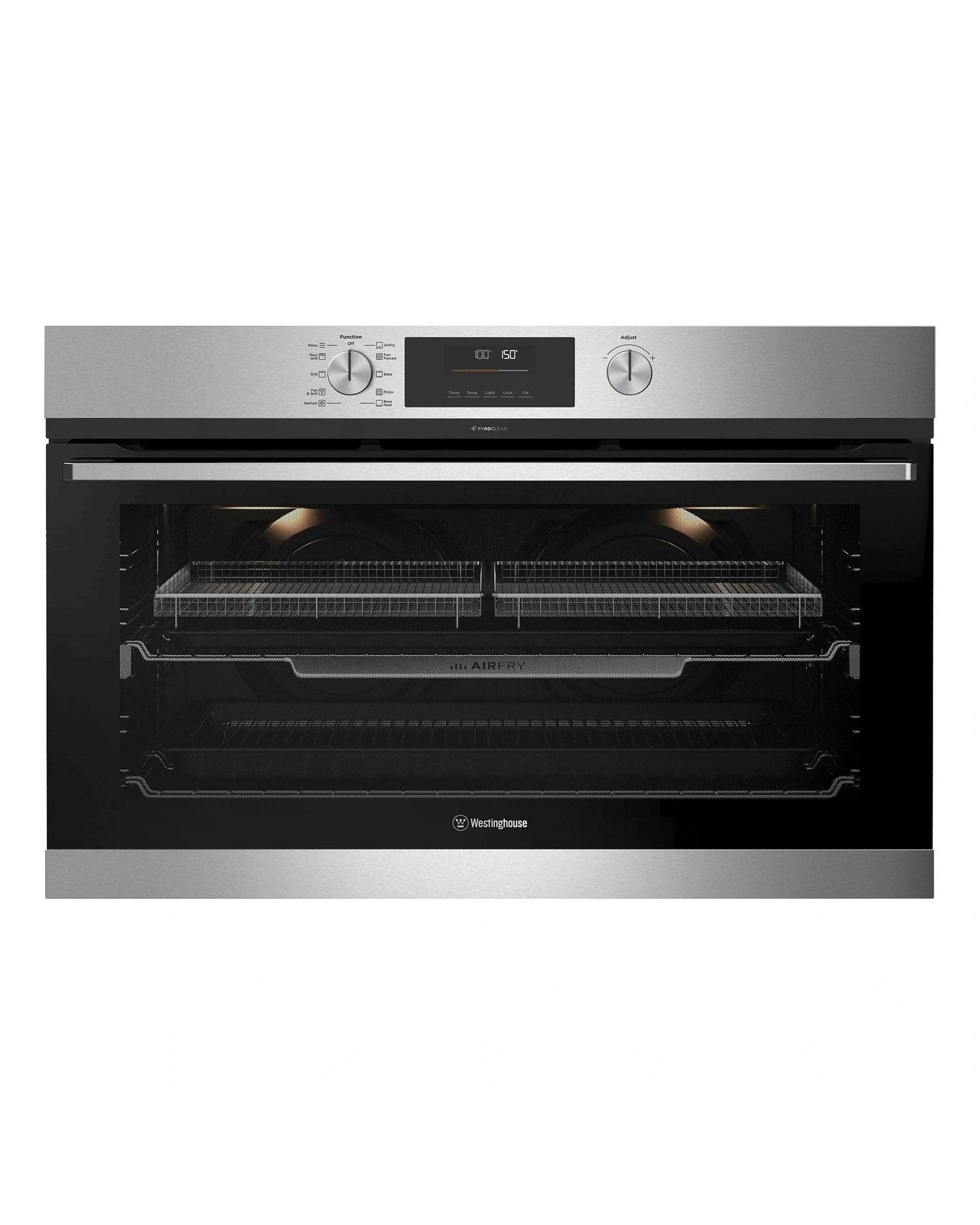 1 Westinghouse WVEP9716SD 90cm Multi-Function Pyrolytic Oven with Air Fry Stainless Steel - Silver, 1 of 7