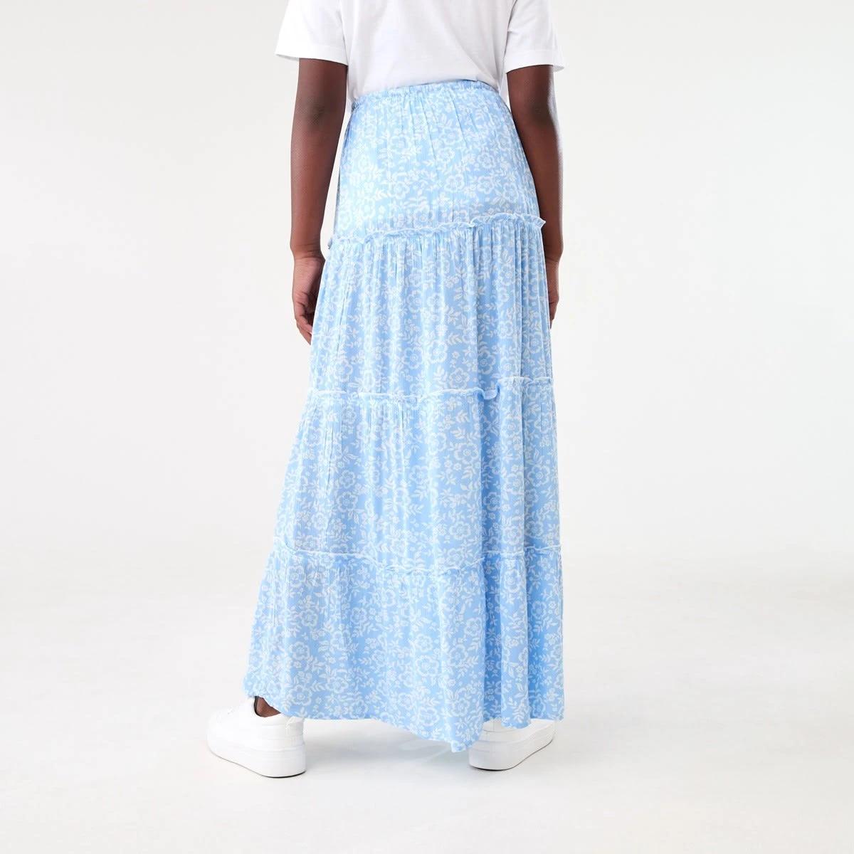 2 Tiered Skirt FLORAL GRACE BELLFLOWER BLUE, 2 of 6