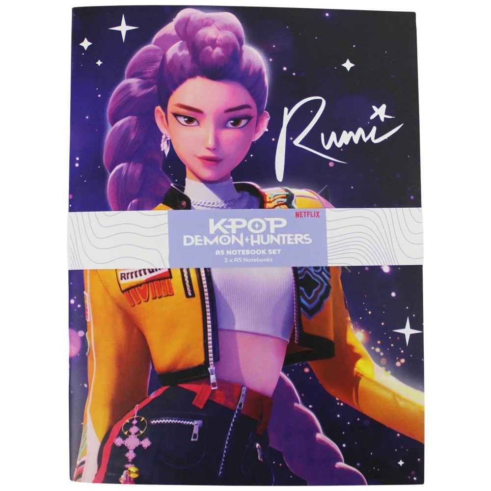 1 KPop Demon Hunters A5 Notebook HUNTR/X 3 Pack, 1 of 3
