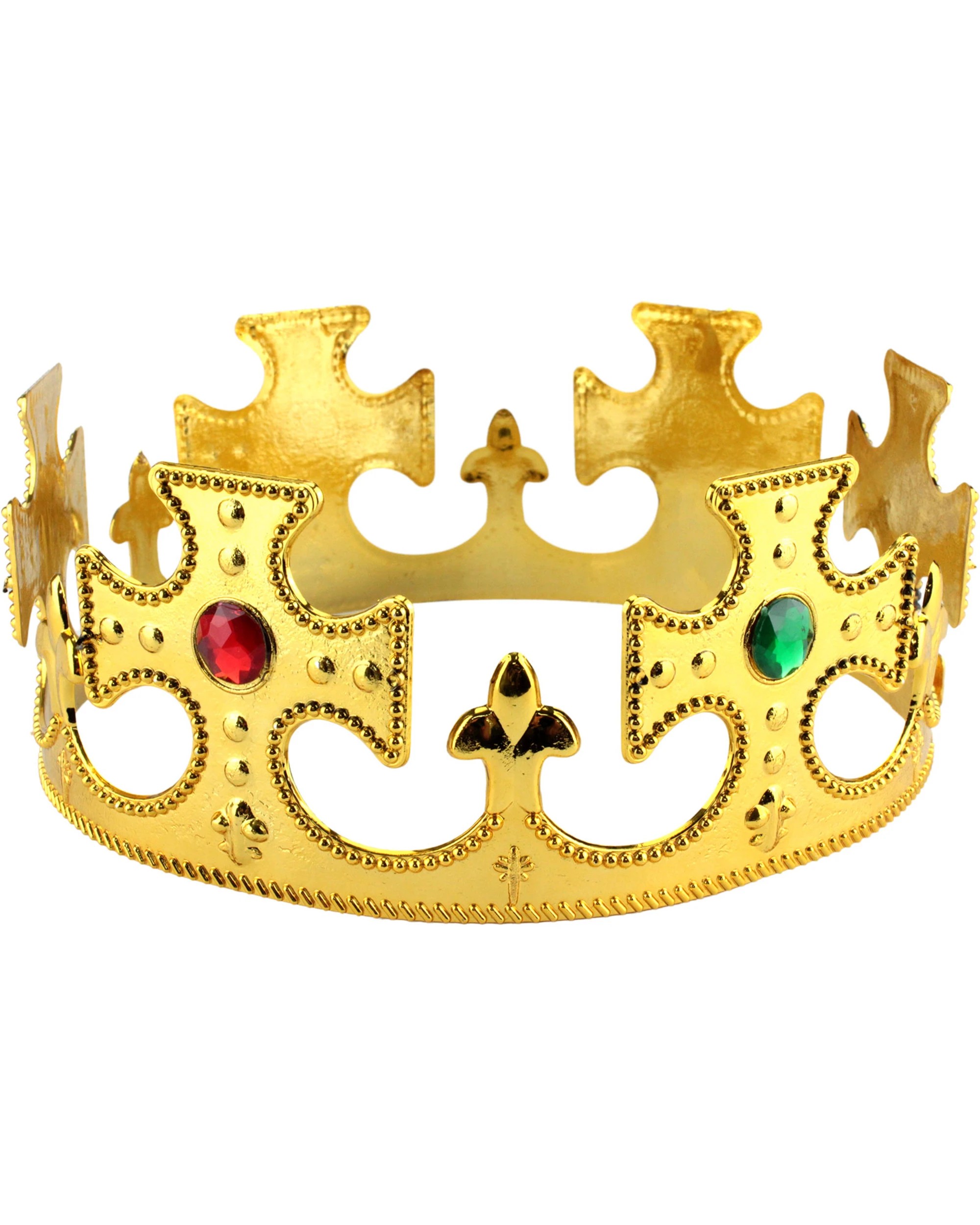 2 JD Party Jewelled Adjustable Medieval King Crown - Gold, 2 of 3