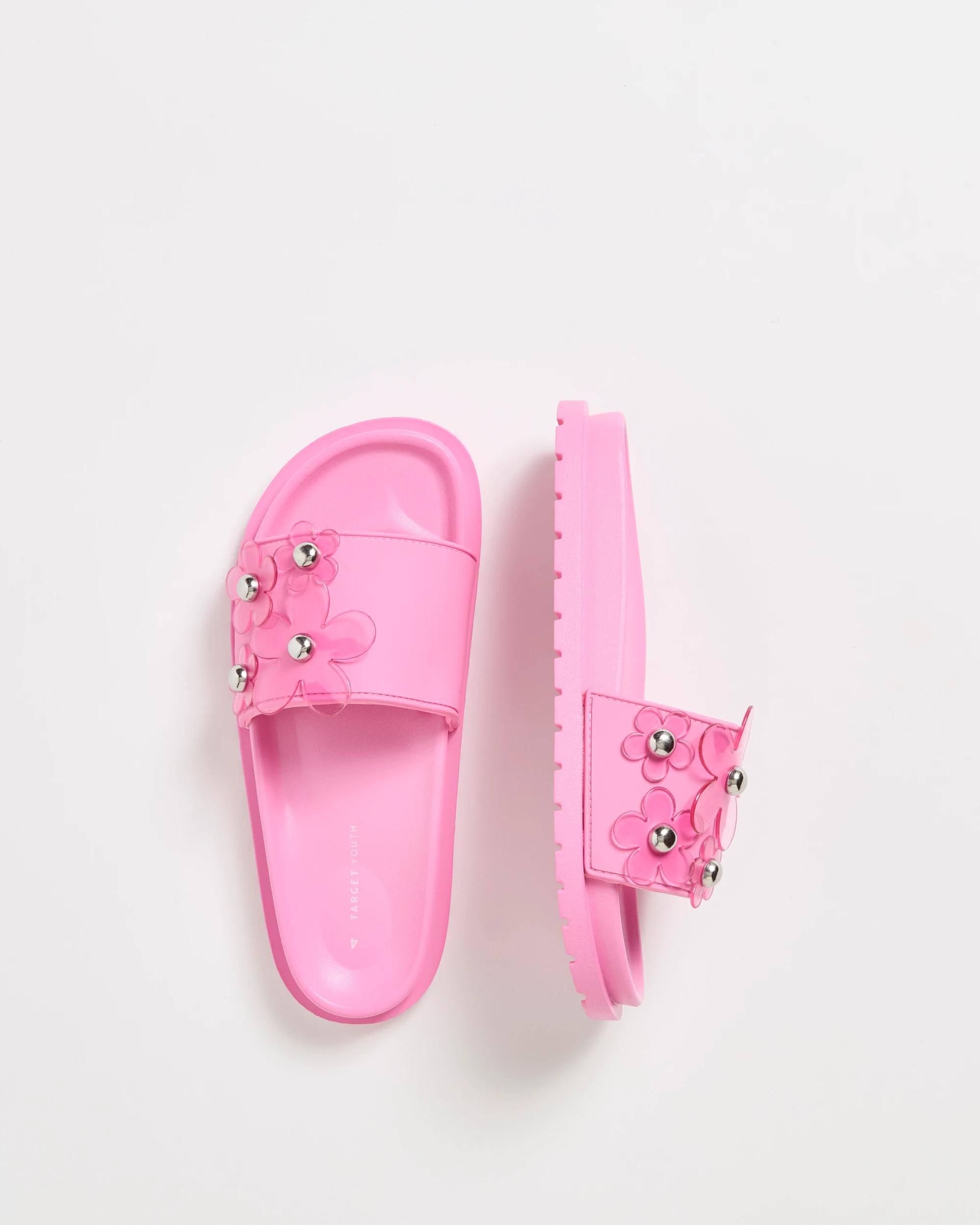 3 Target Youth Flower Slides PINK, 3 of 3