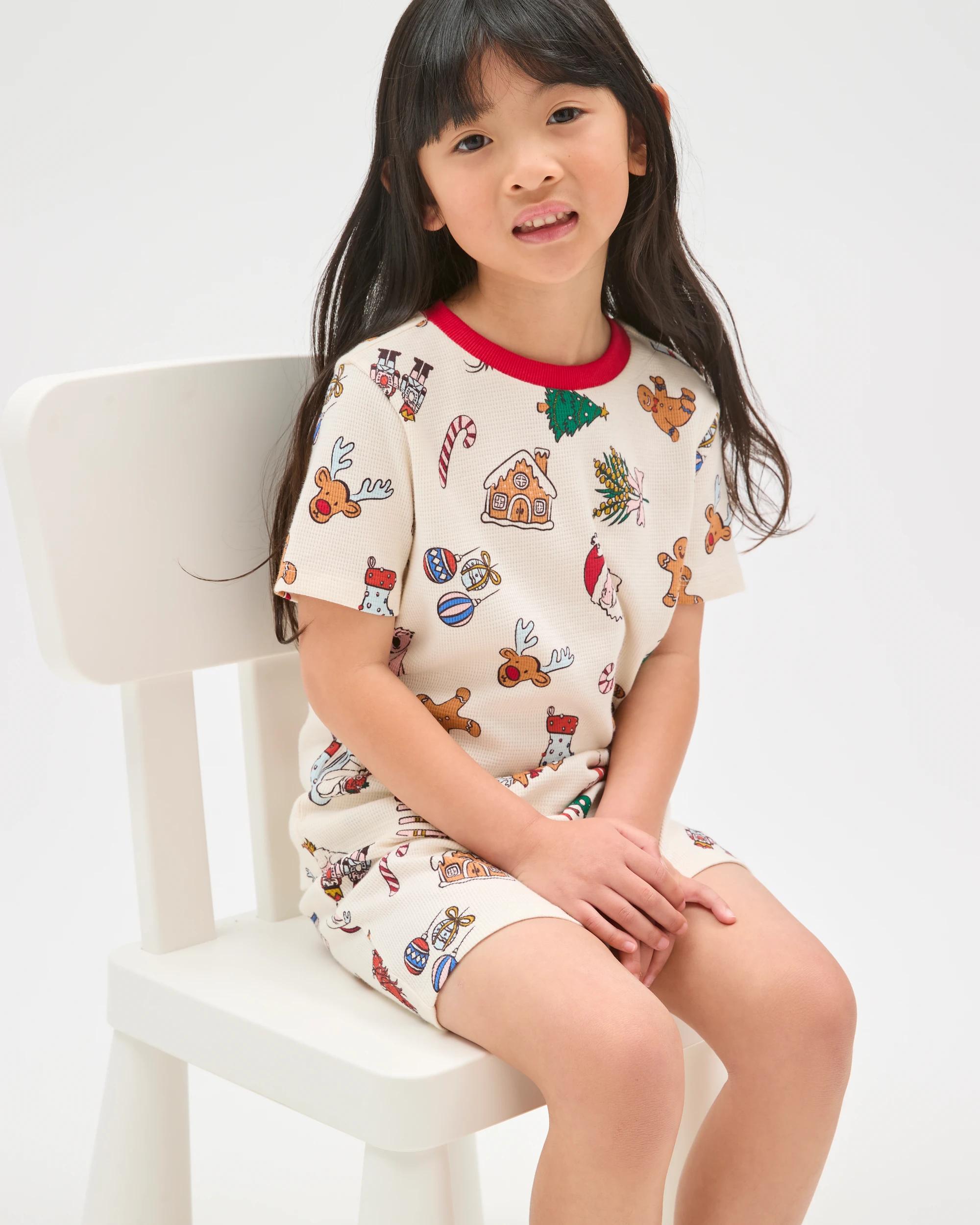 3 Target Kids Family Matching Christmas Australian Cotton Younger Kids Pyjama Set - Christmas Icons CHRISTMAS ICONS, 3 of 9