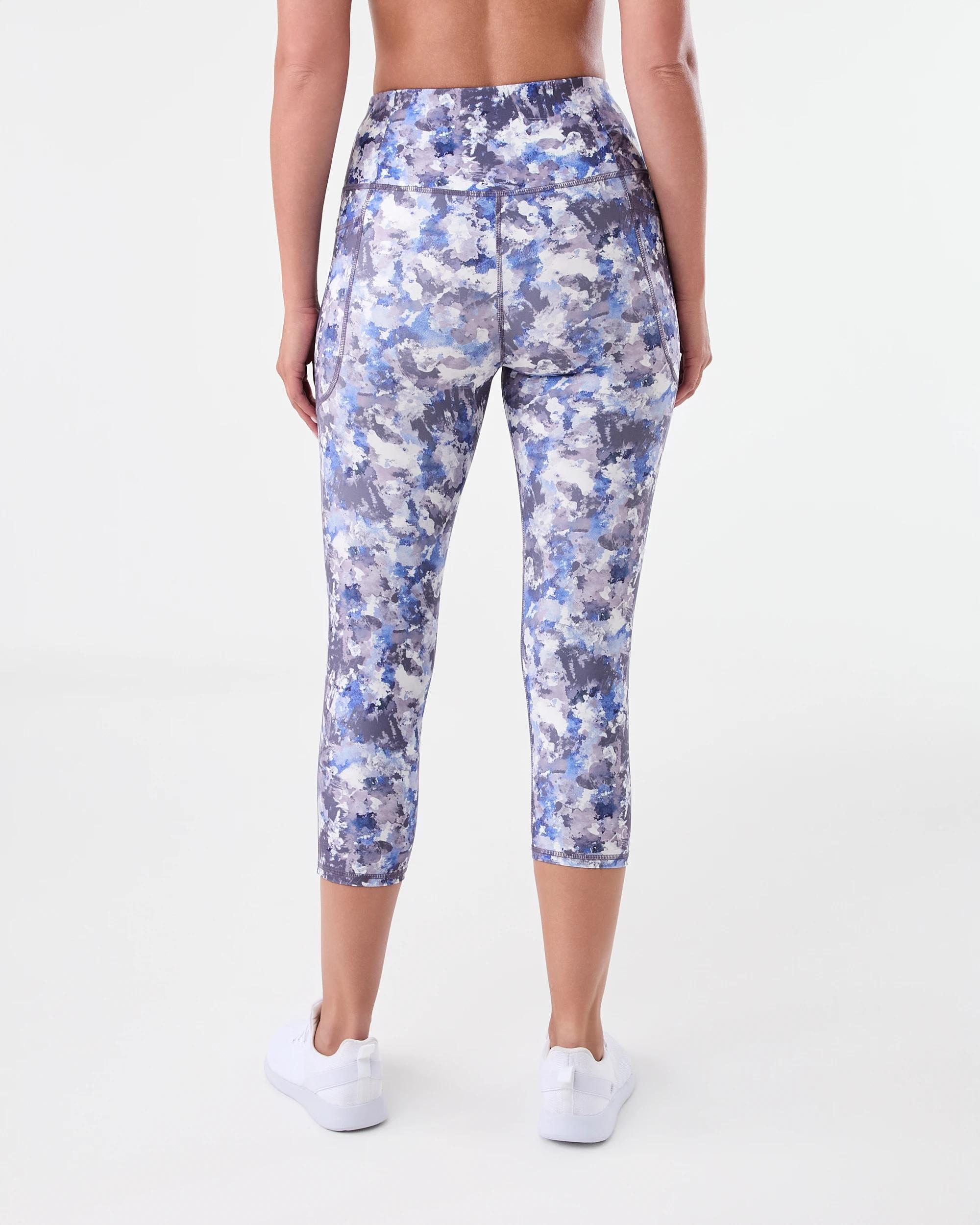 3 Active Womens Crop Print Leggings Abstr Camo, 3 of 5