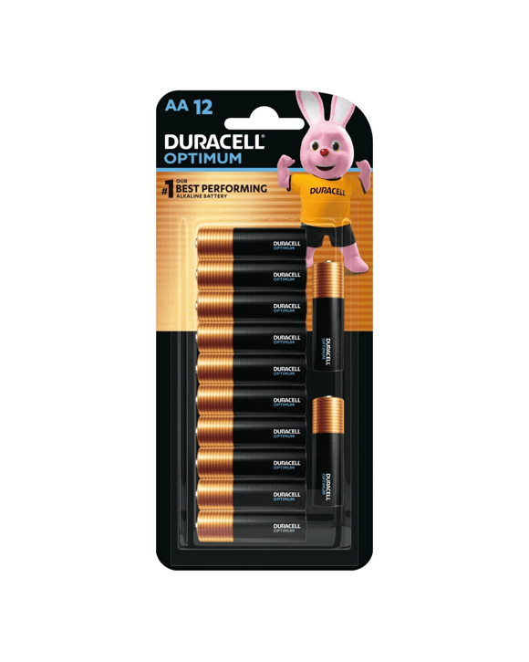 Duracell Optimum Alkaline Aa 12 Pack Batteries