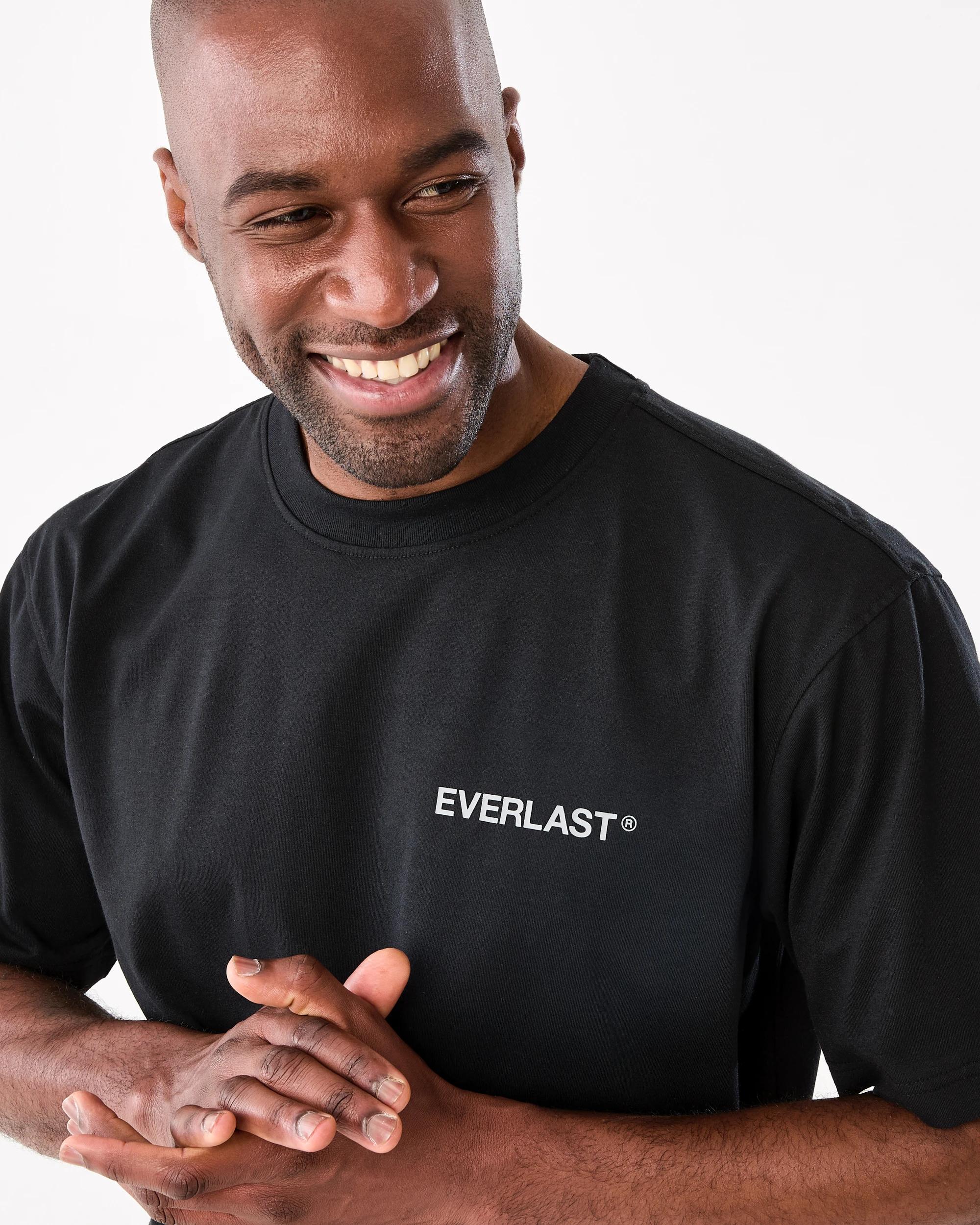 4 Everlast Mens Athletic Division Crew Neck T-shirt Black, 4 of 8