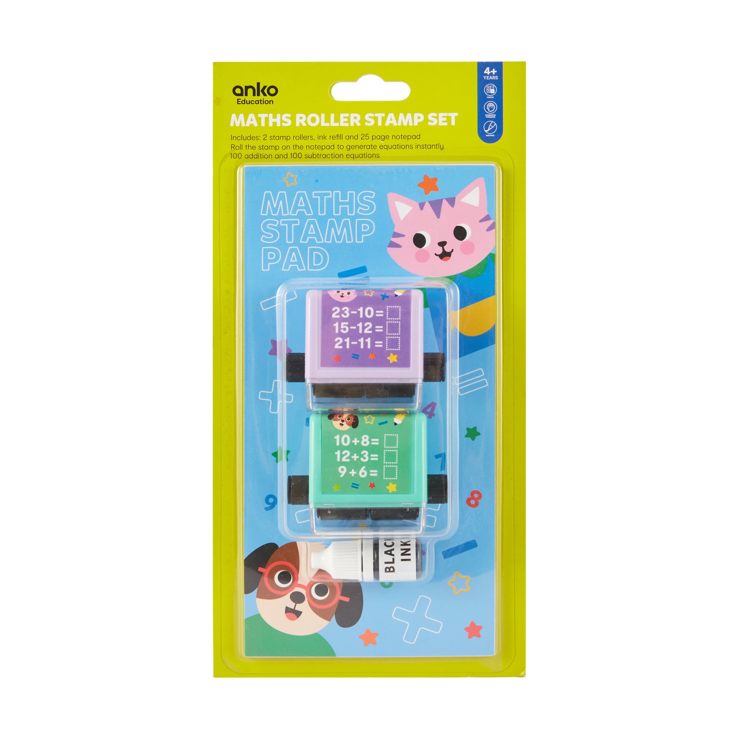 6 Maths Roller Stamp Set, 6 of 6